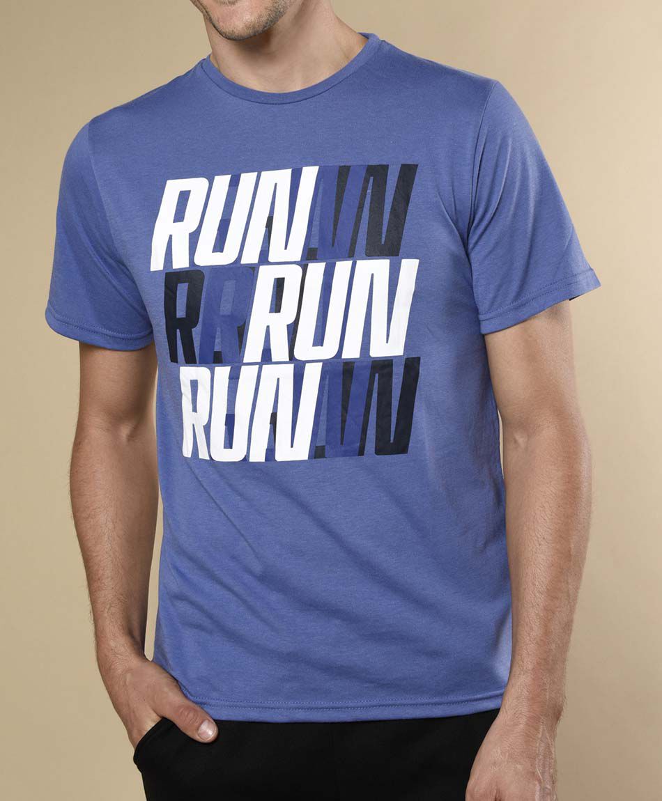 Polera deportiva manga corta cuello redondo