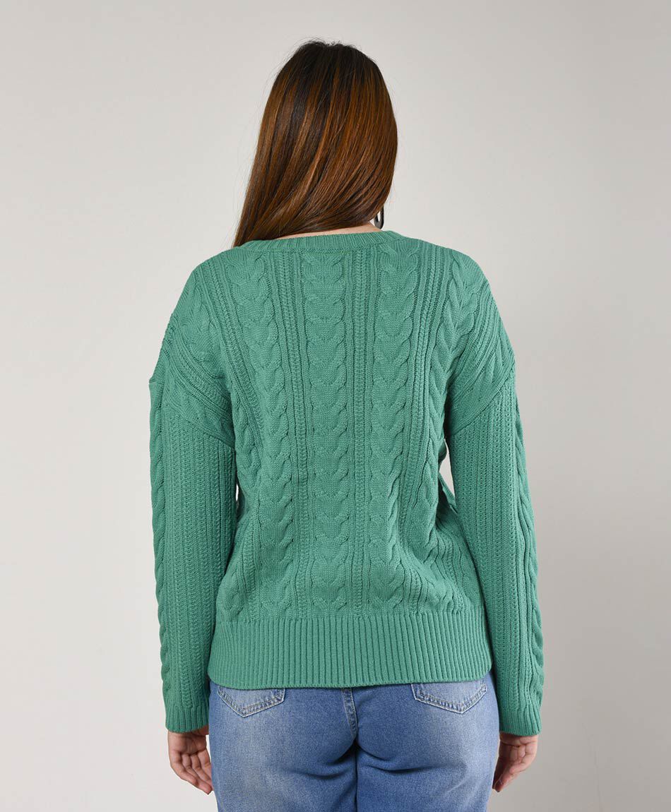 Sweater mujer trenzas