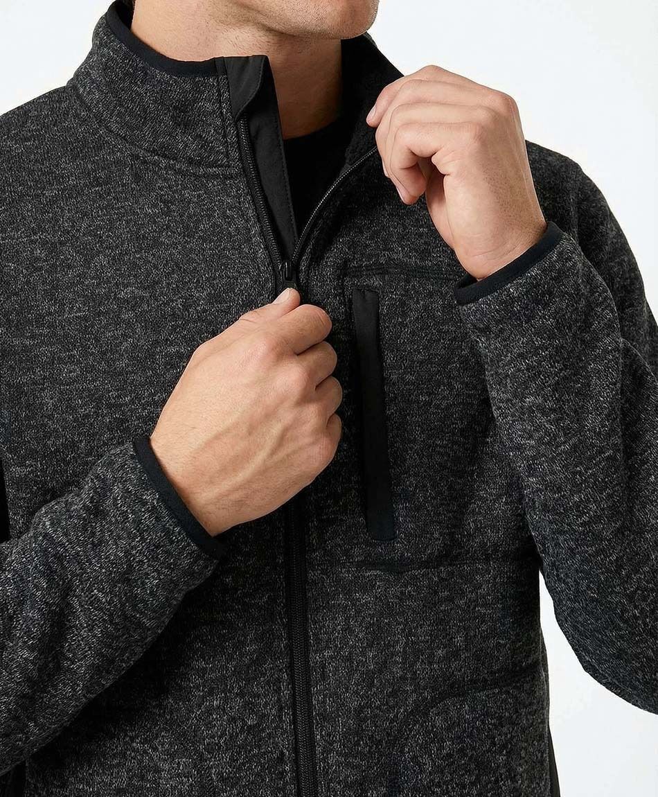 Chaqueta hombre forrada con coral fleece