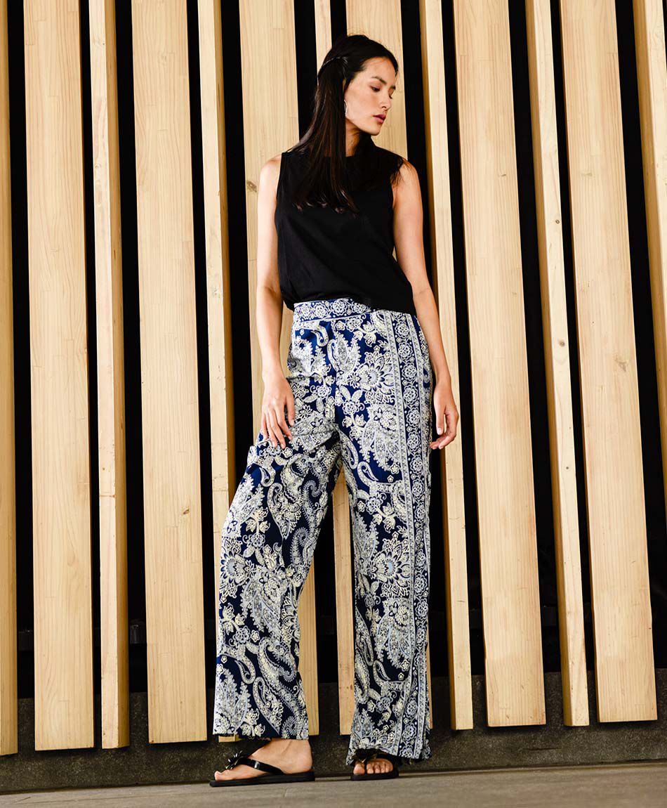 Pantalón mujer flowers