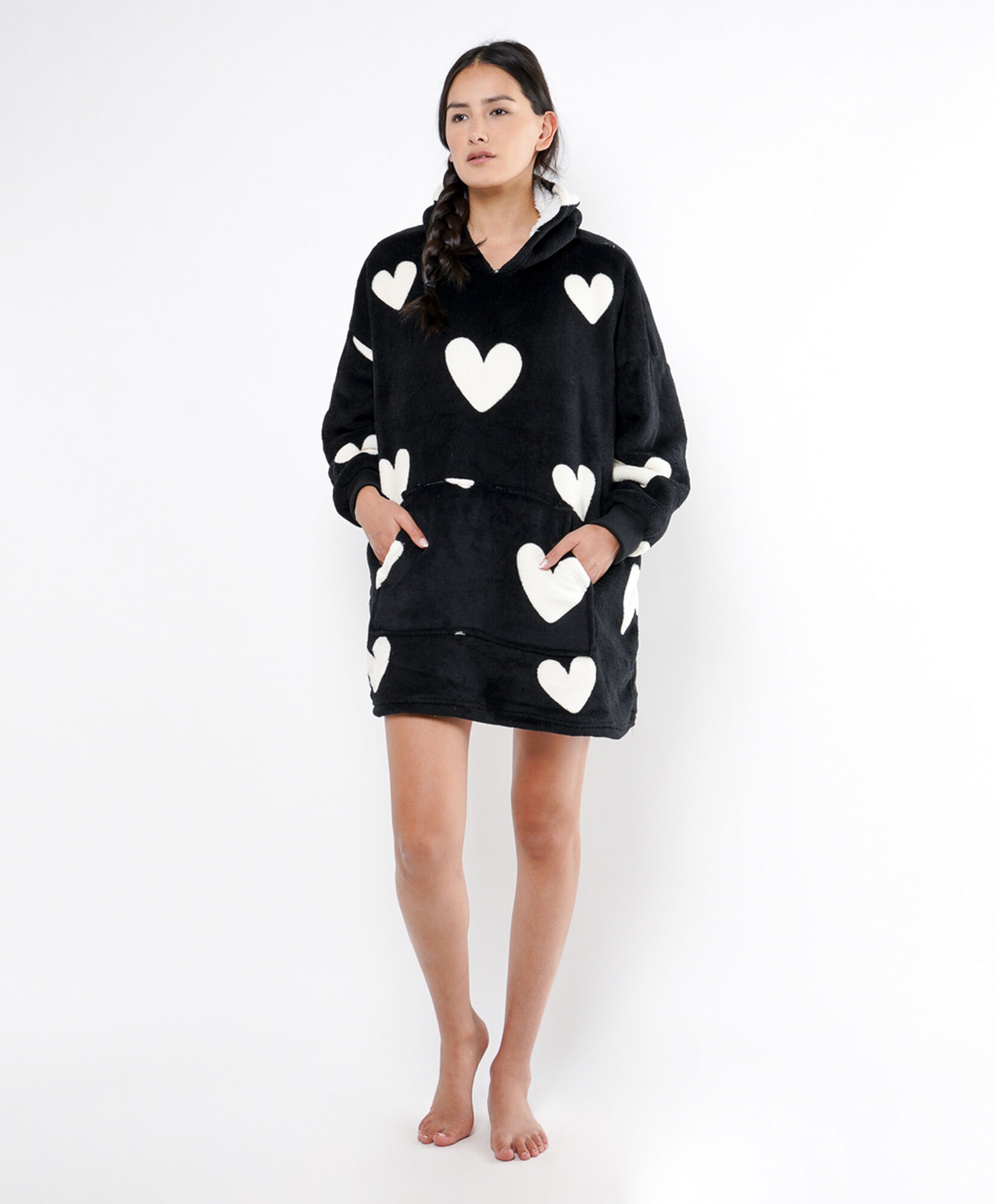Polerón manta mujer corazones Polerón manta mujer corazones