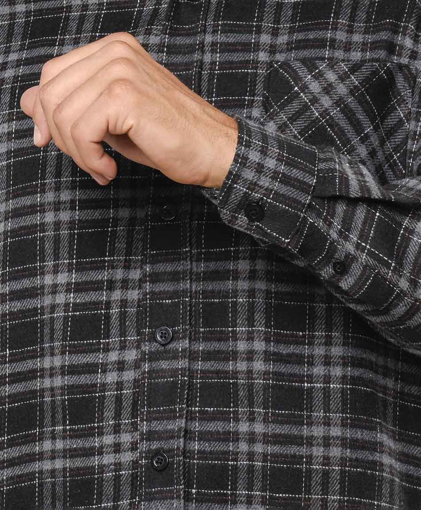 Camisa hombre leñadora gris Camisa hombre leñadora gris