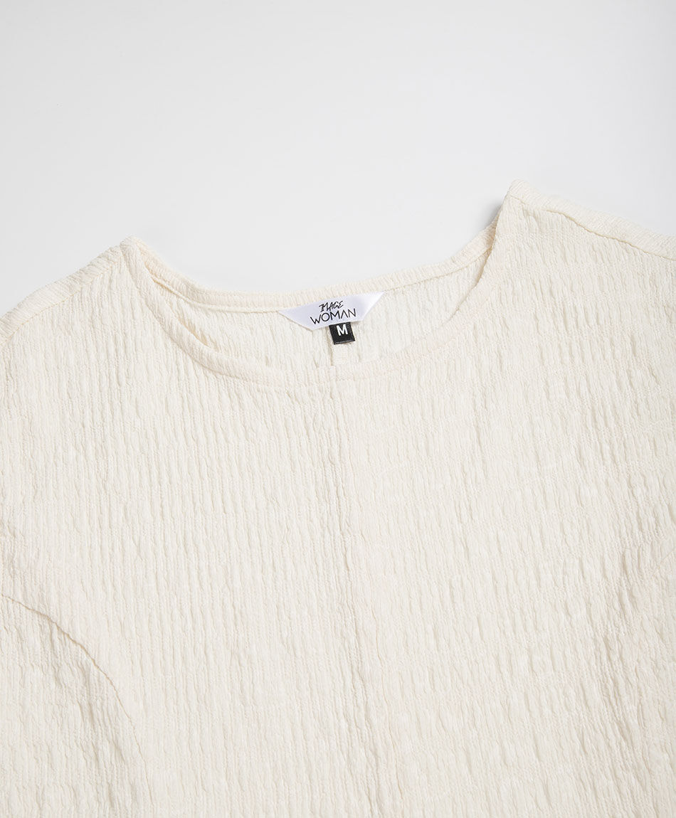 Polera mujer textura