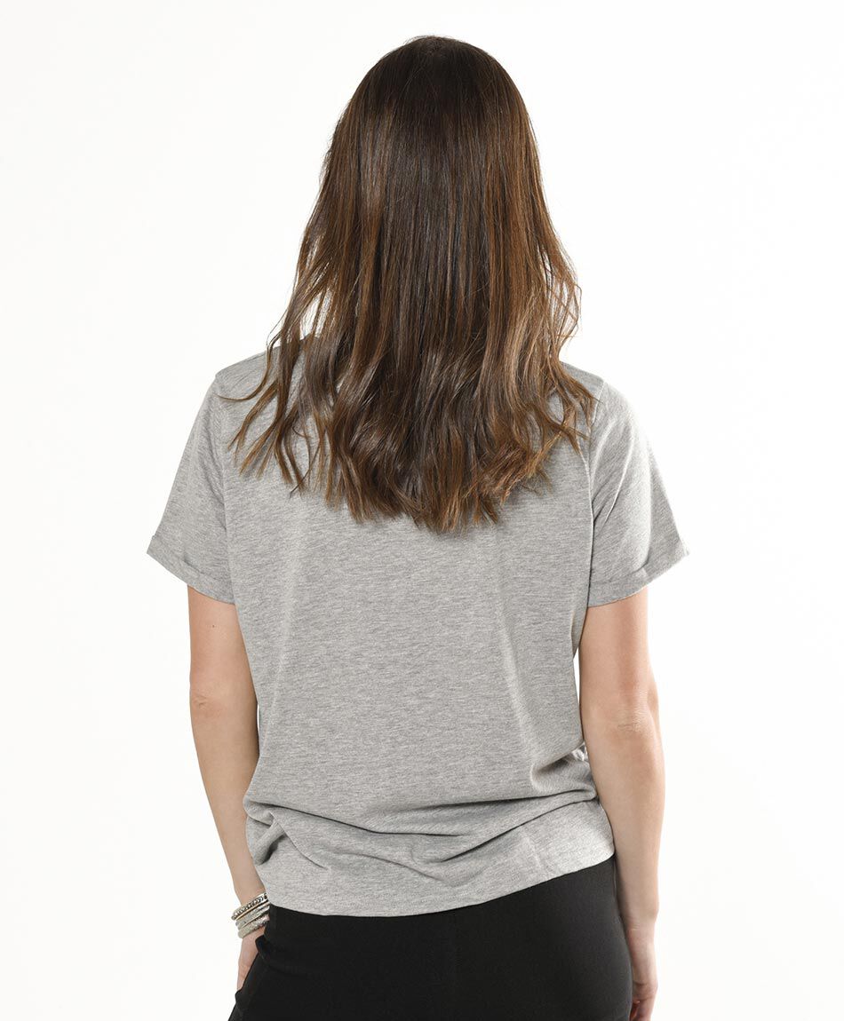 Polera manga corta cuello redondo