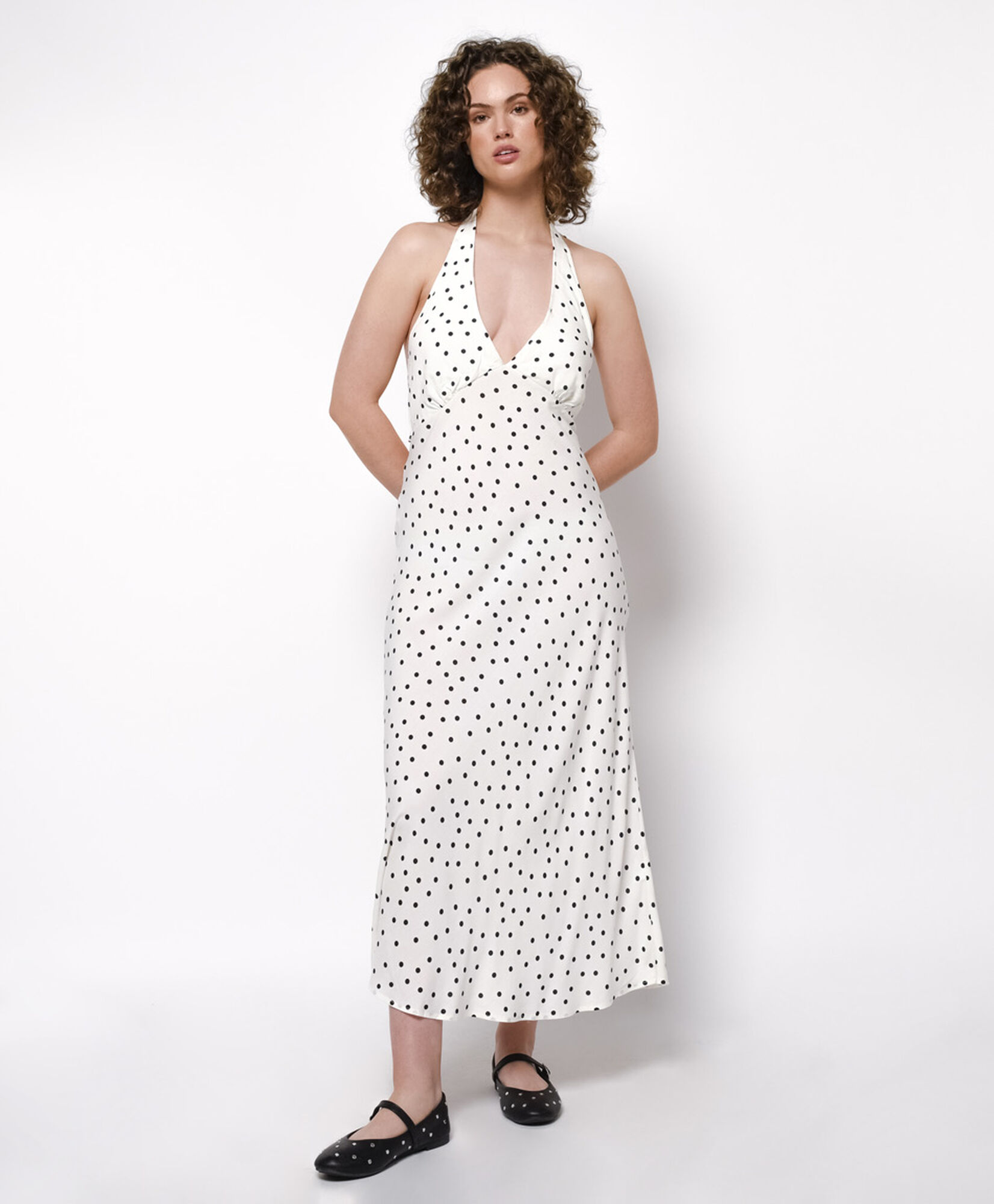 Vestido mujer puntos halter Vestido mujer puntos halter