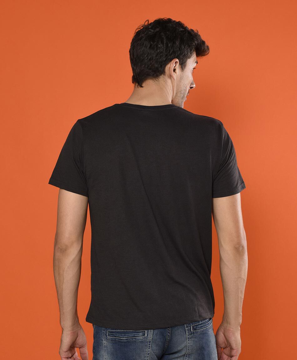 Polera manga corta cuello redondo