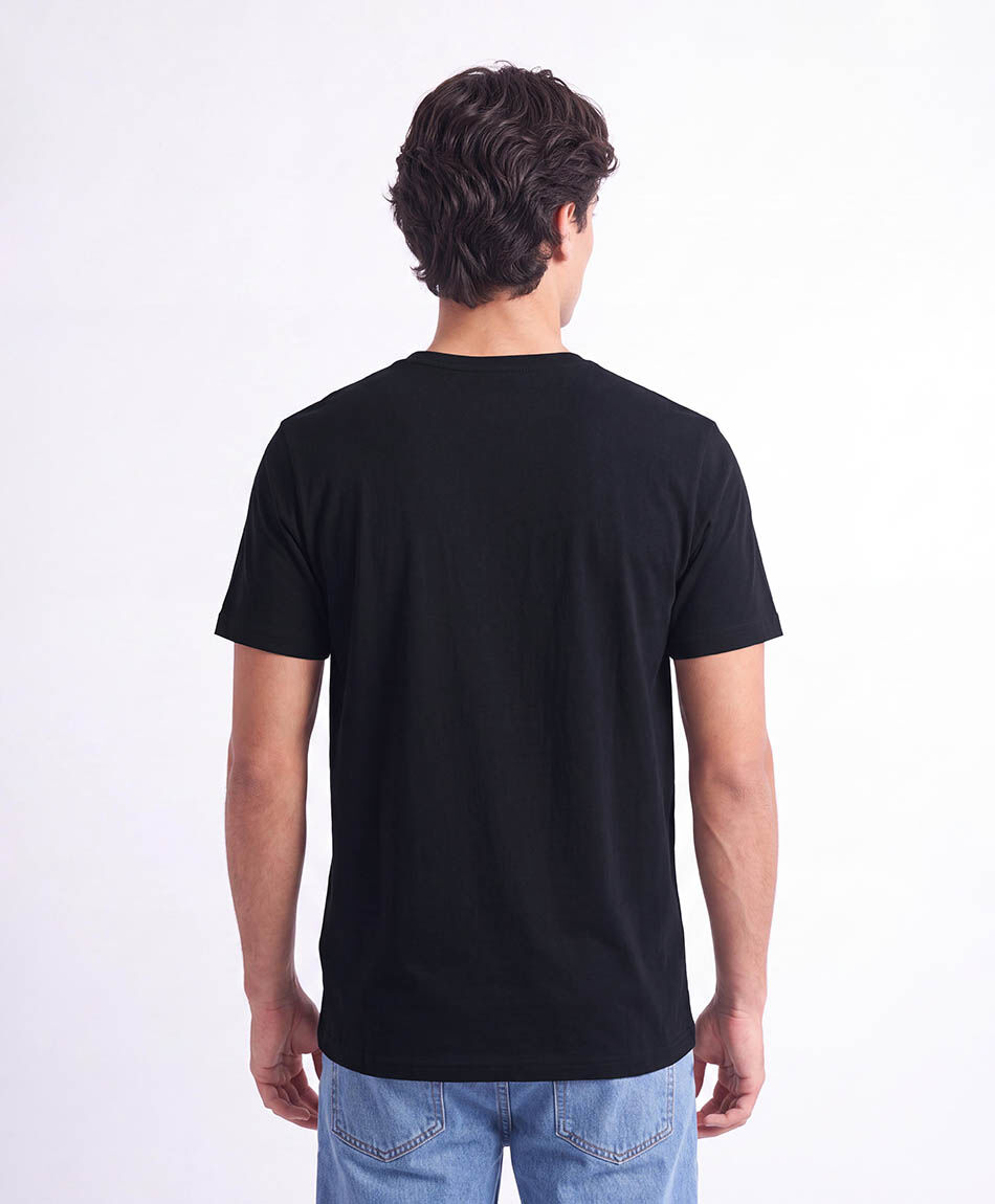 Polera hombre lisa logo