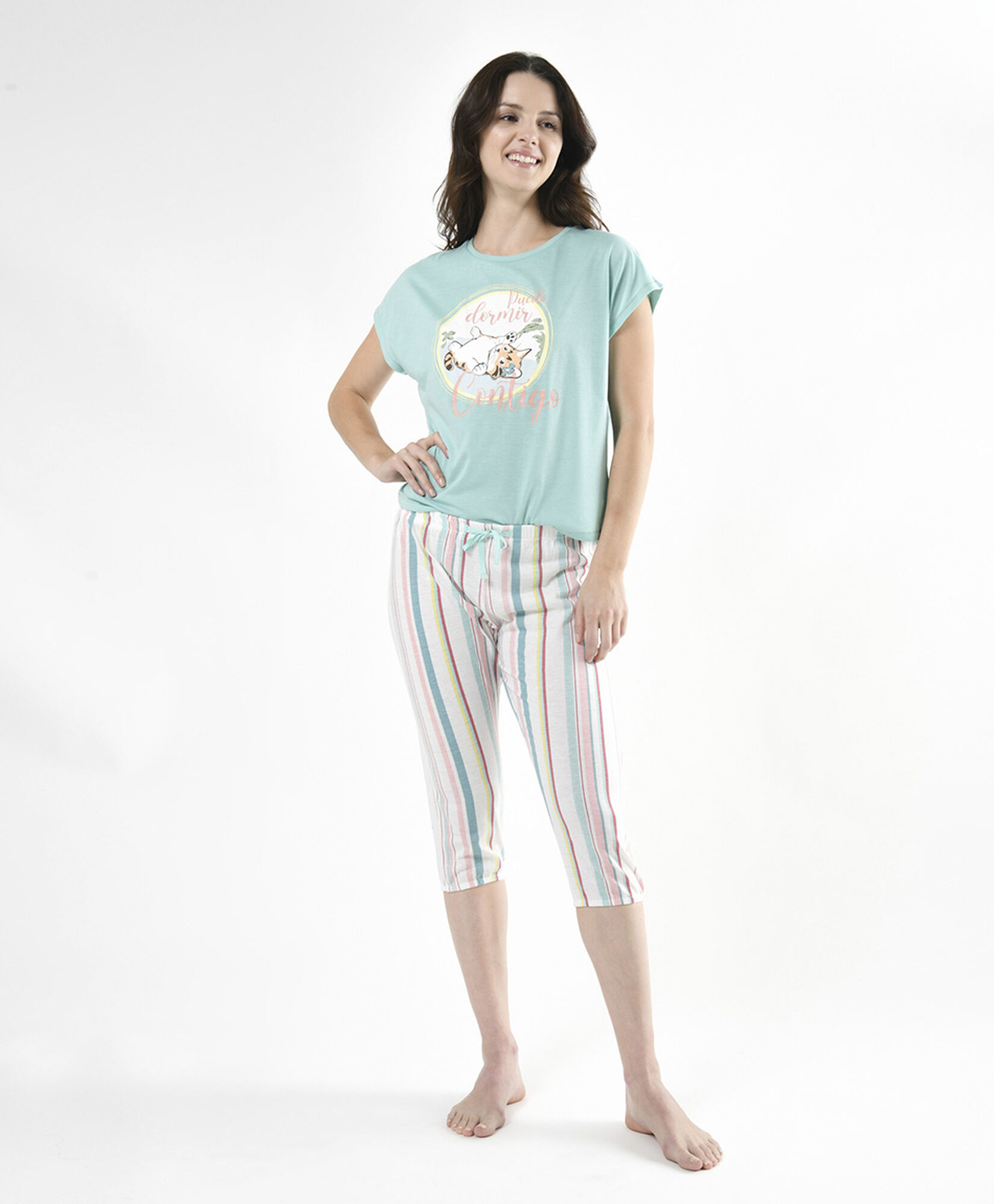 Pijama mujer líneas 2 piezas Pijama mujer líneas 2 piezas