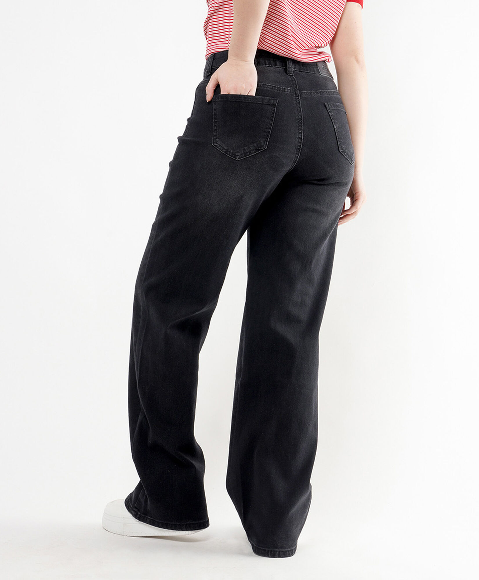 Jeans mujer liso negro wide Jeans mujer liso negro wide