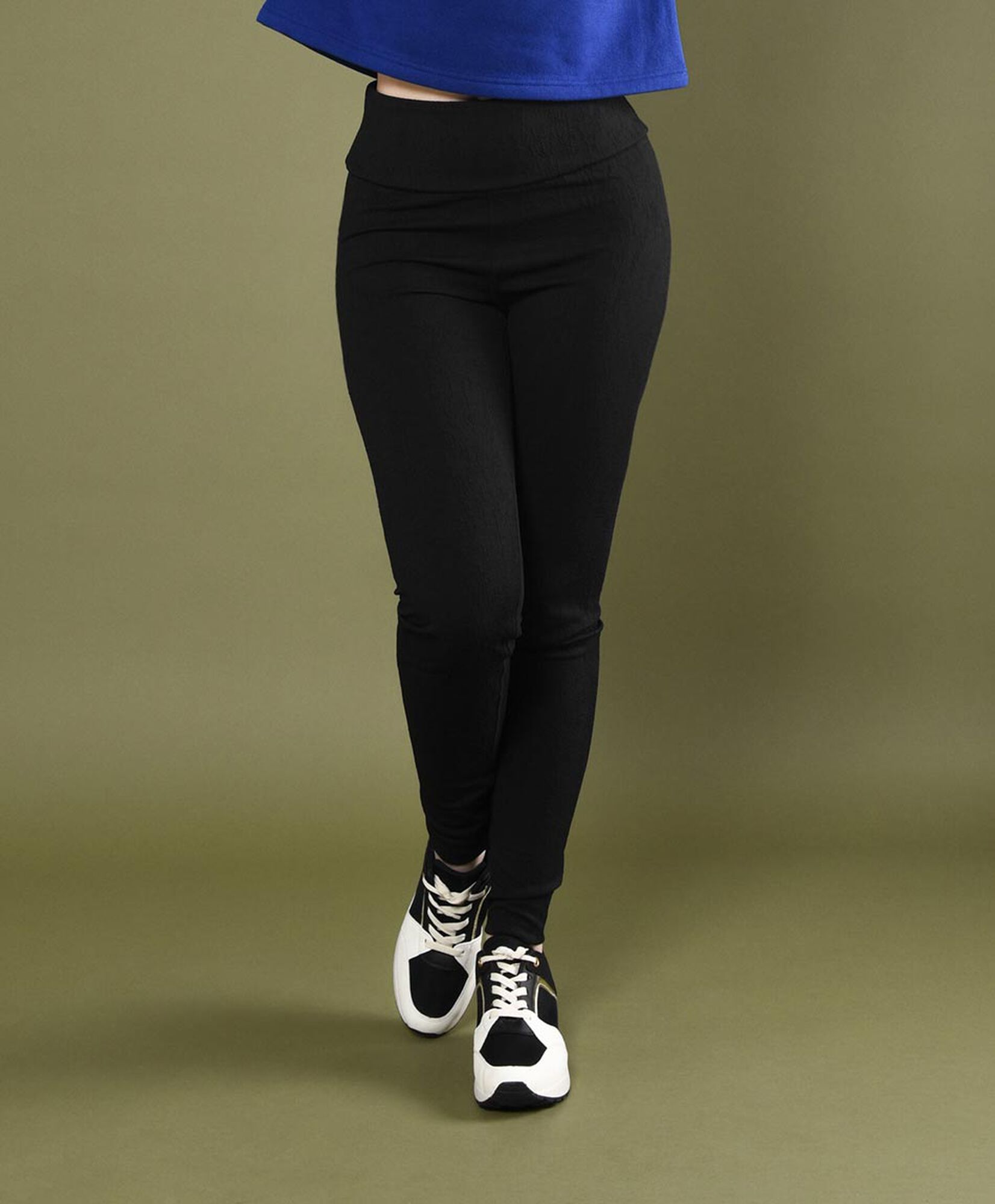 Pantalón mujer tiro alto jacquard Pantalón mujer tiro alto jacquard