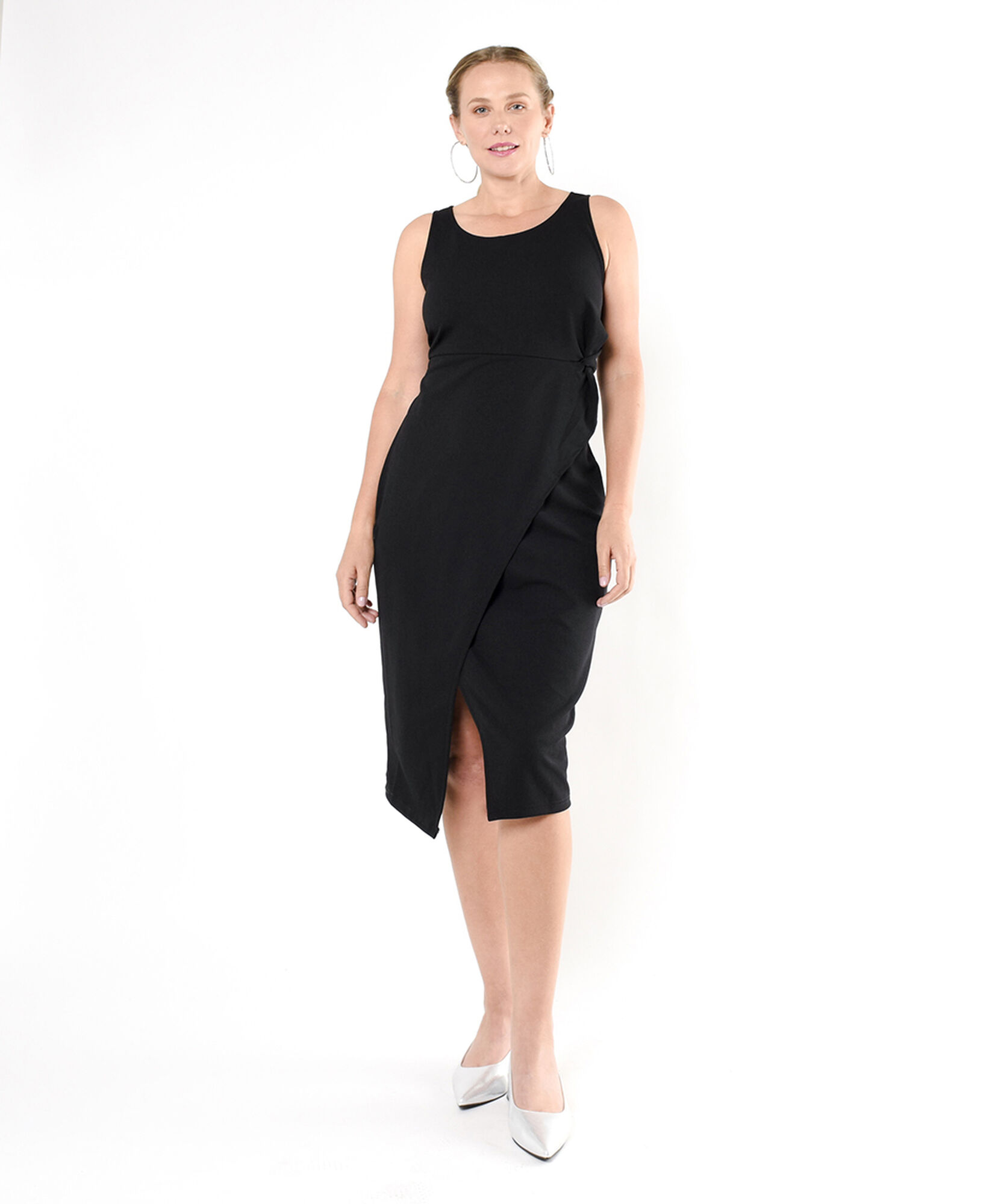 Vestido mujer cruzado negro Vestido mujer cruzado negro