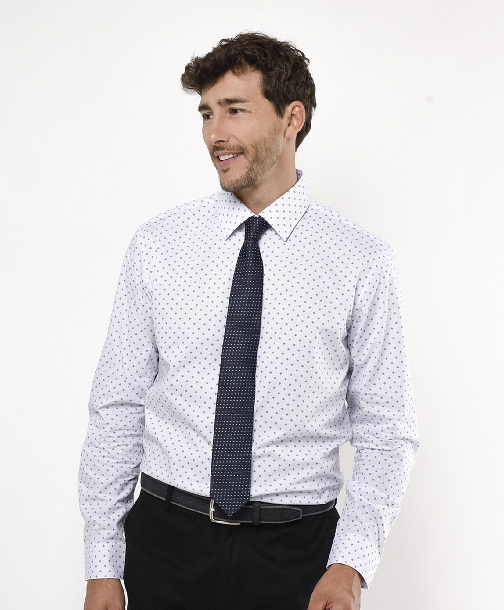 Camisa hombre mini rombos Camisa hombre mini rombos