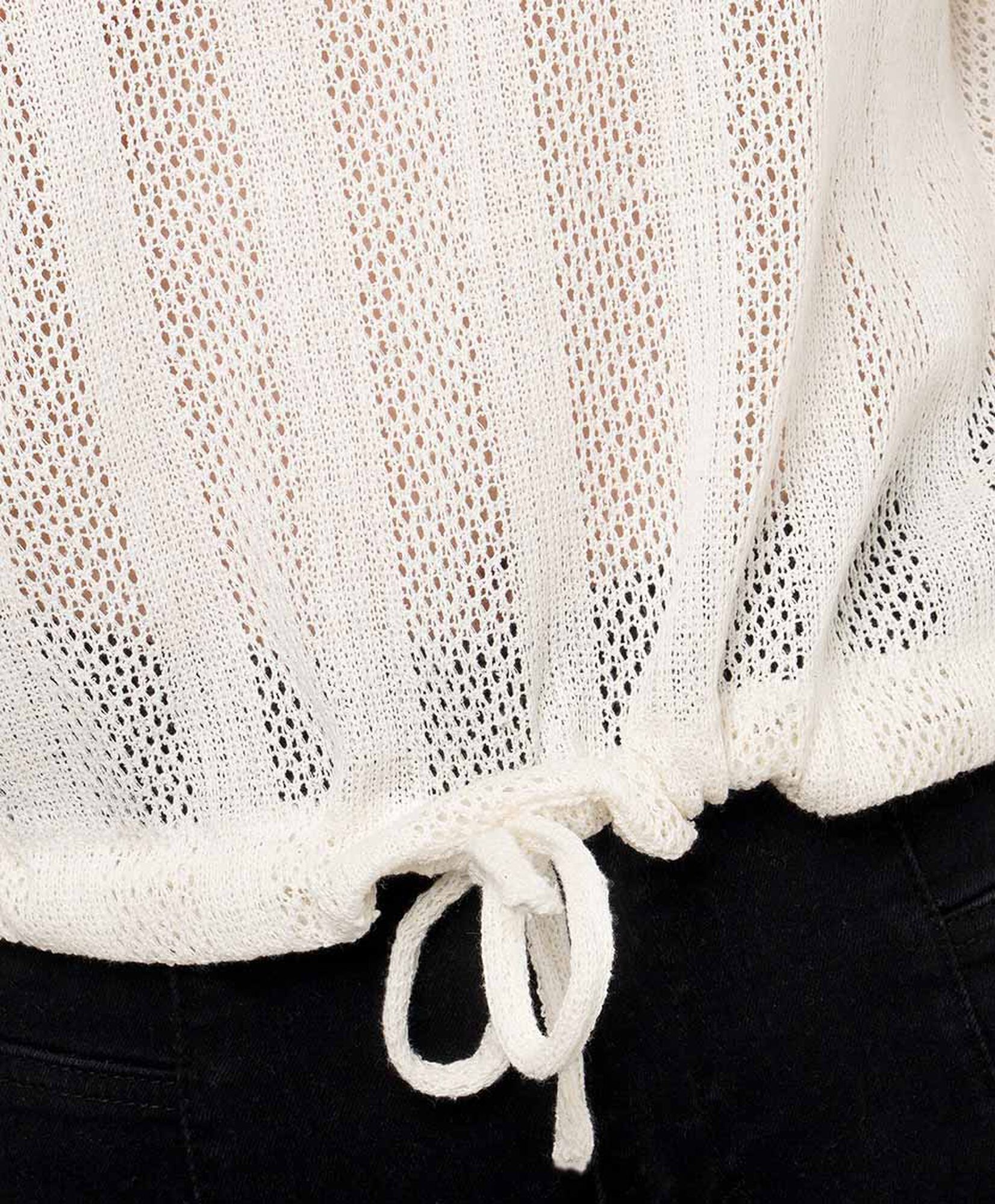 Polerón mujer calado cordón Polerón mujer calado cordón