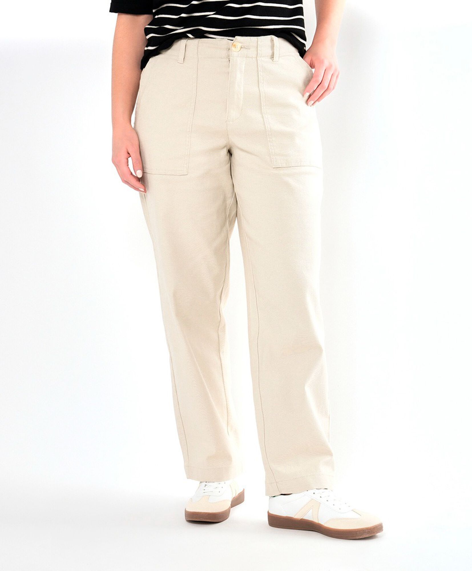 Pantalón mujer bolsillos cuadrados Pantalón mujer bolsillos cuadrados