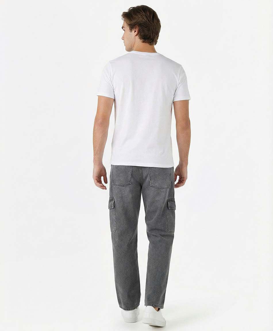 Jeans hombre cargo rectos