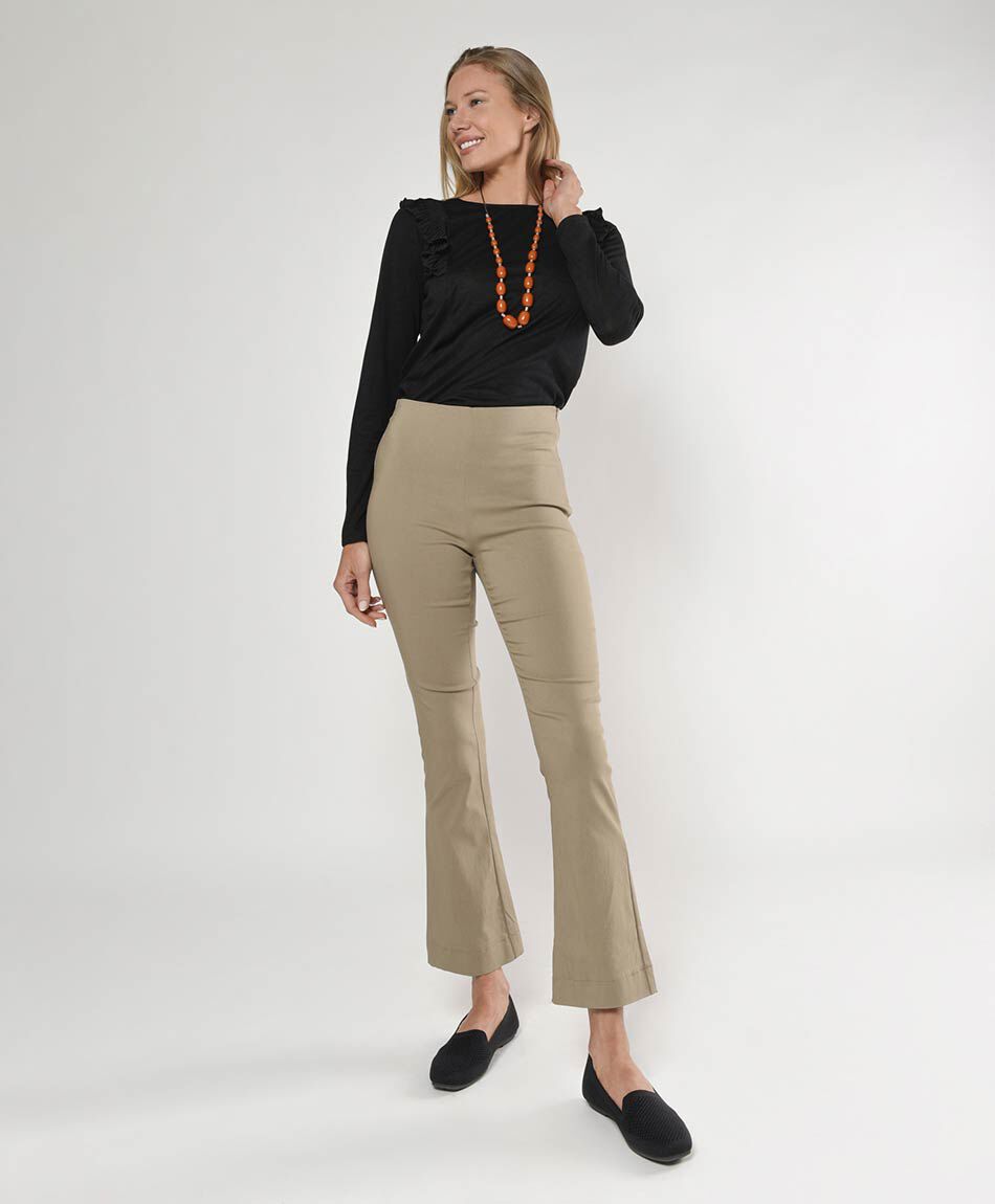 Pantal&oacute;n mujer liso flare