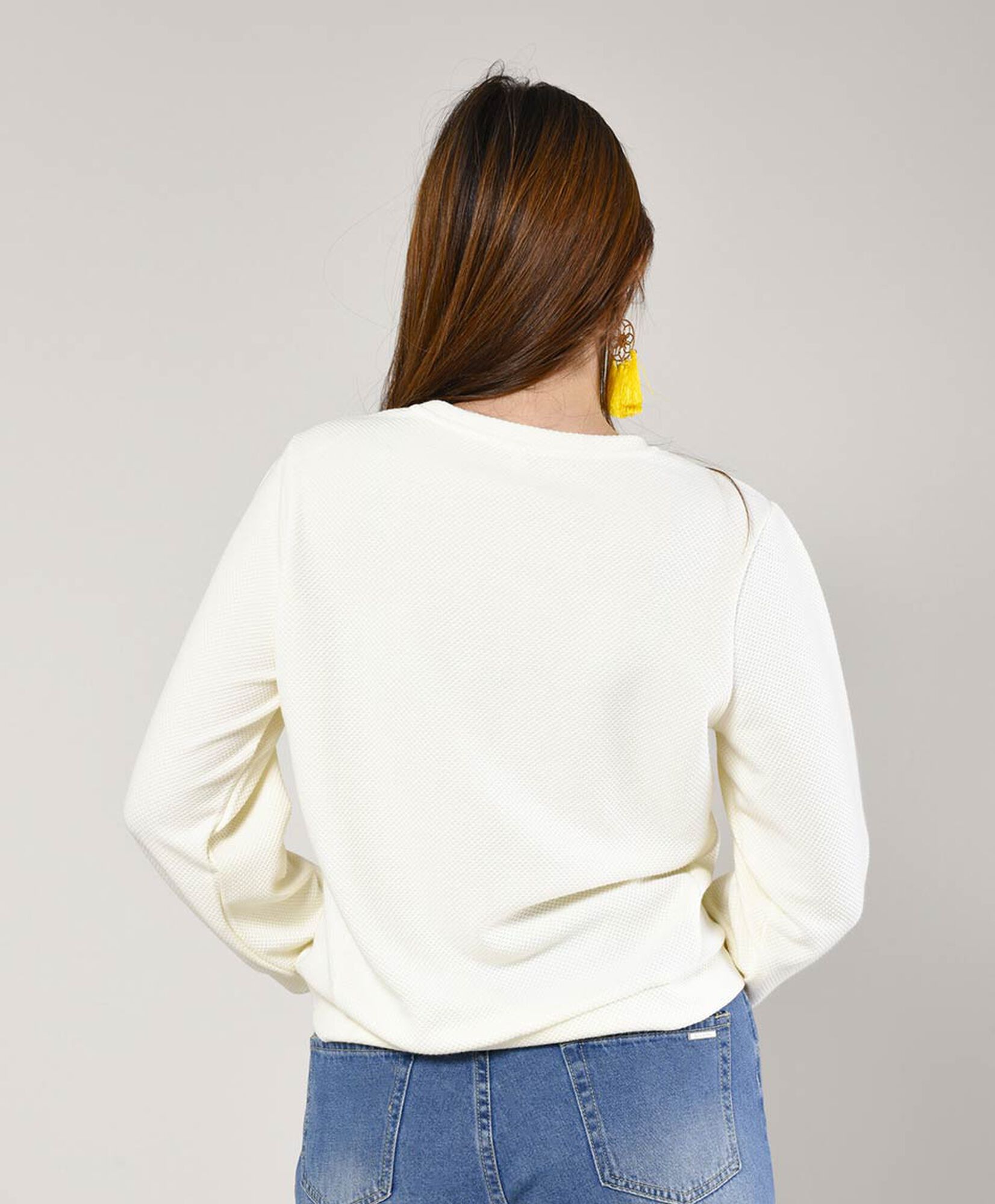 Polerón mujer texturizado Polerón mujer texturizado