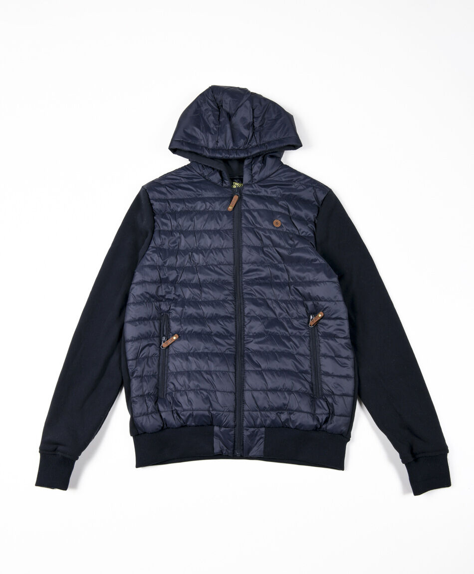 Poleron escolar parka capucha