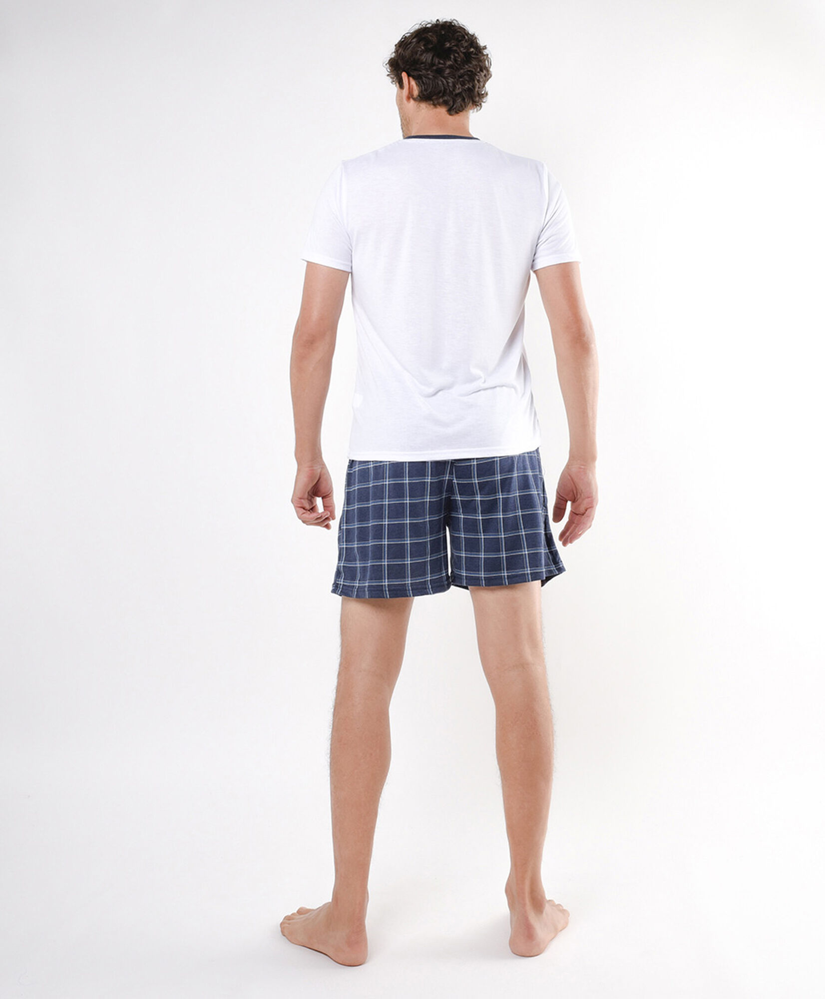 Pijama hombre escocés azul Pijama hombre escocés azul