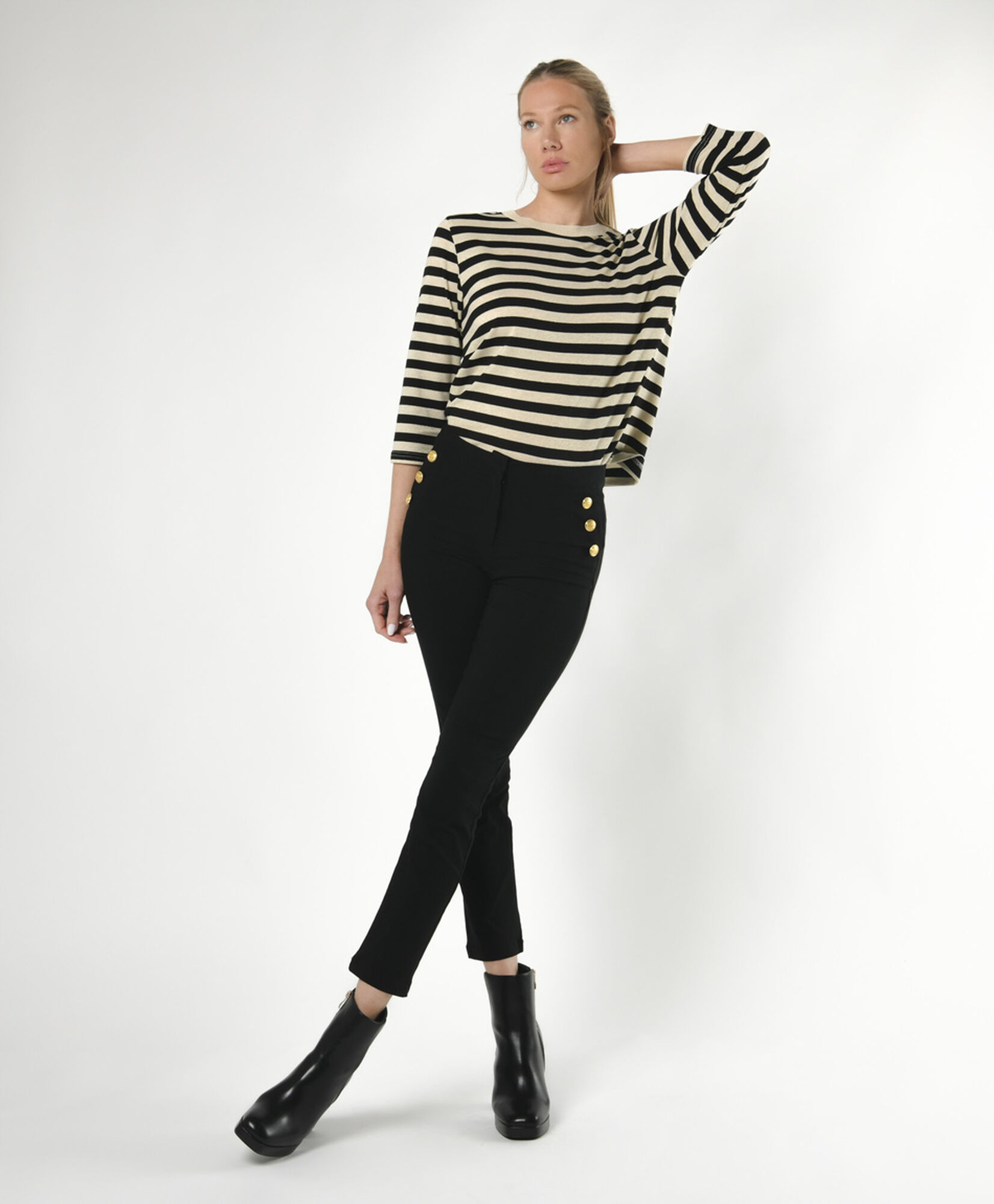 Pantalón mujer botones laterales Pantalón mujer botones laterales