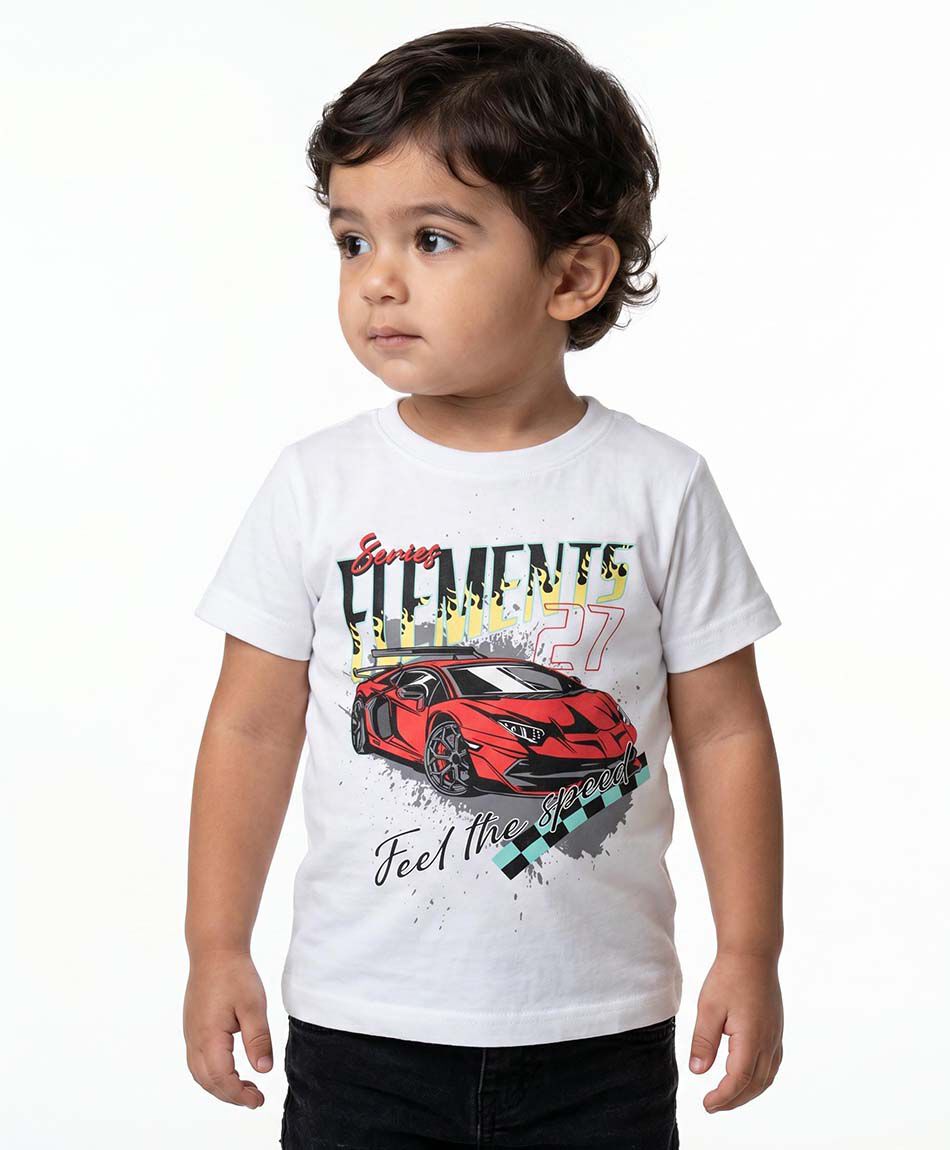 Polera beb&eacute; auto de carrera