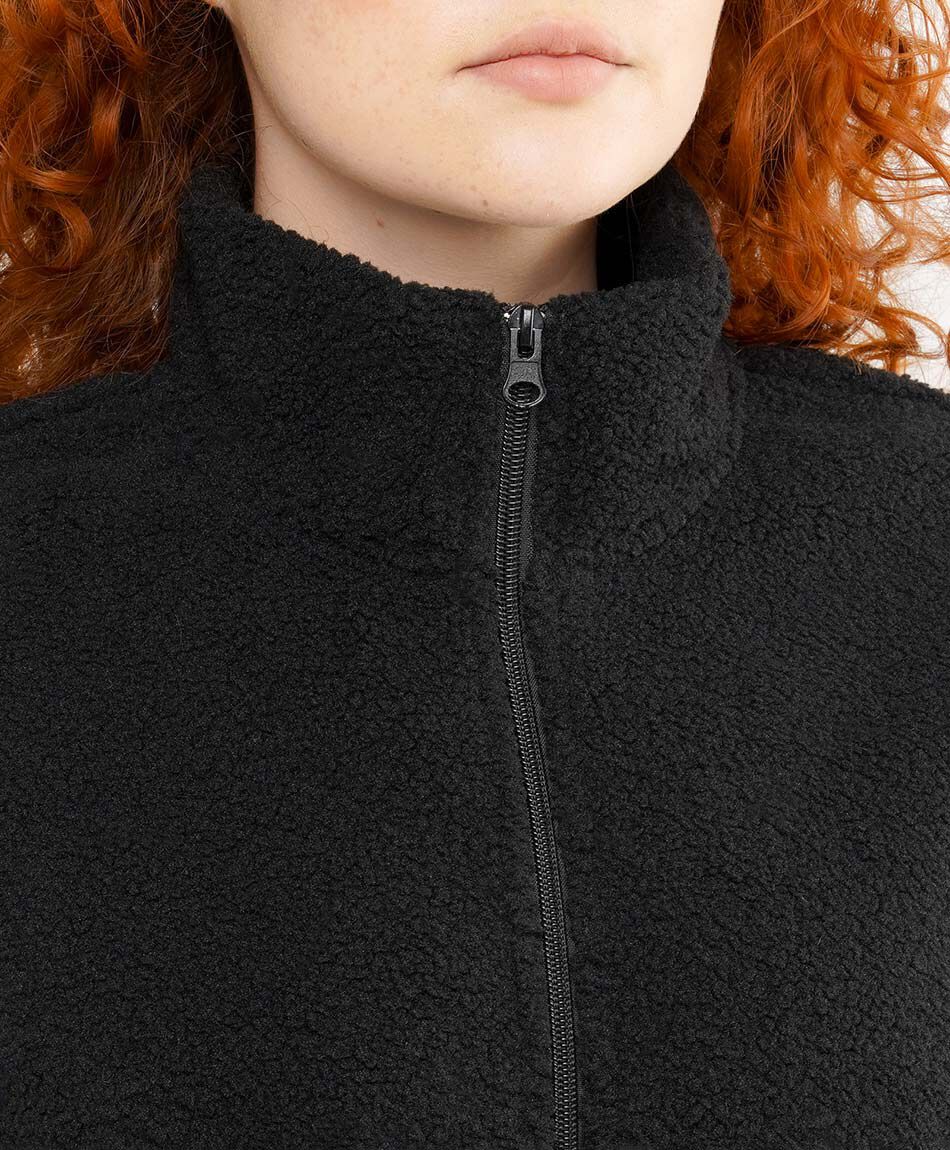 Polar mujer entallado sin mangas negro