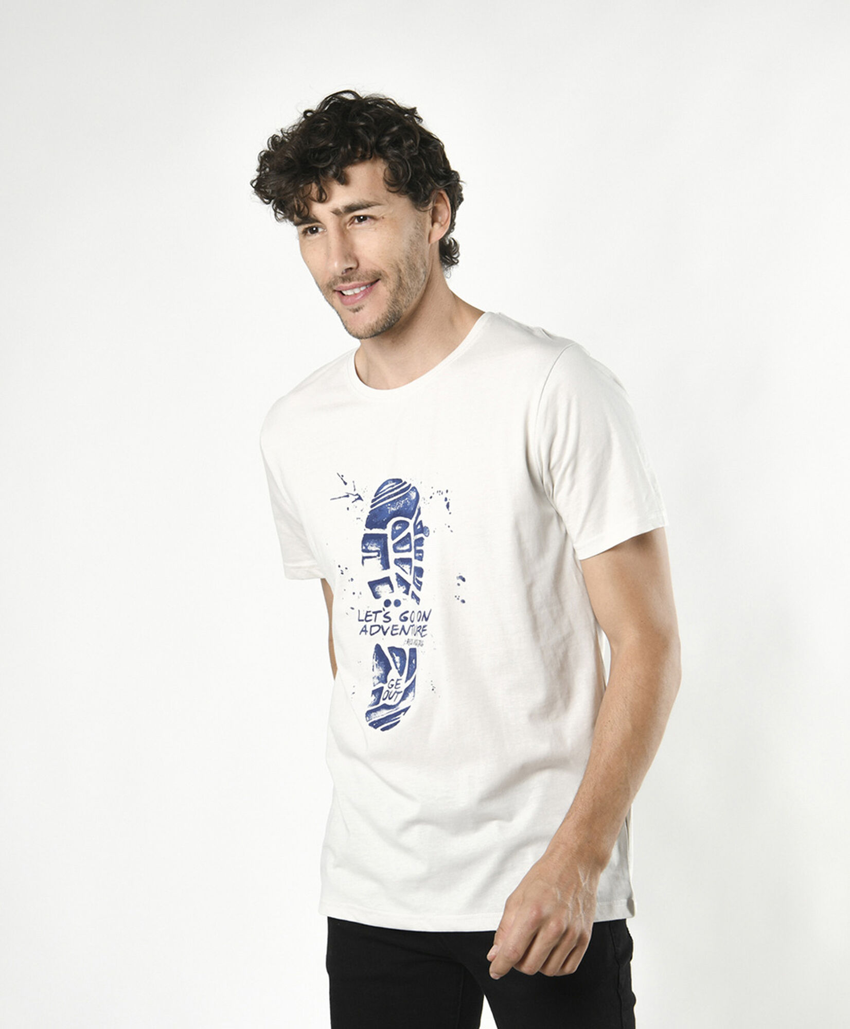 Polera hombre huella Polera hombre huella