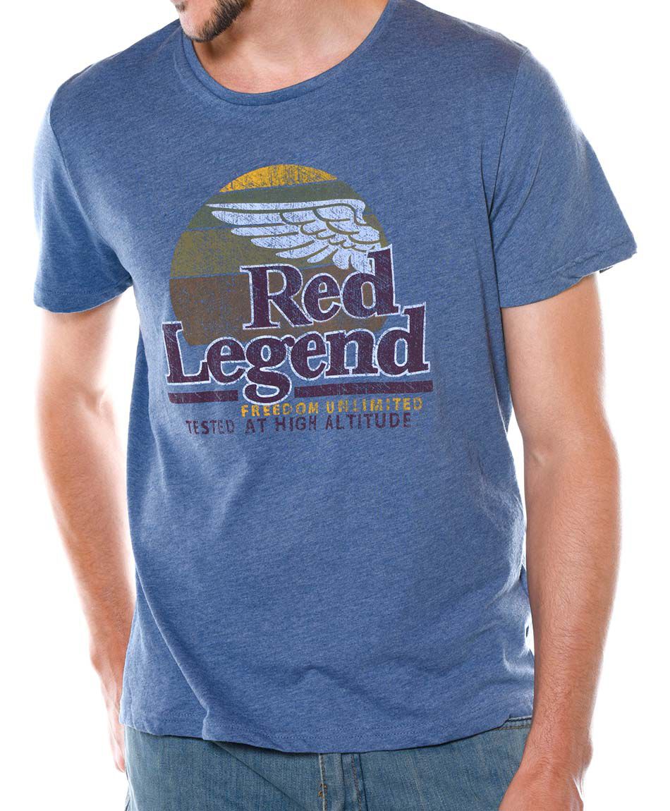 Polera estampada cuello redondo