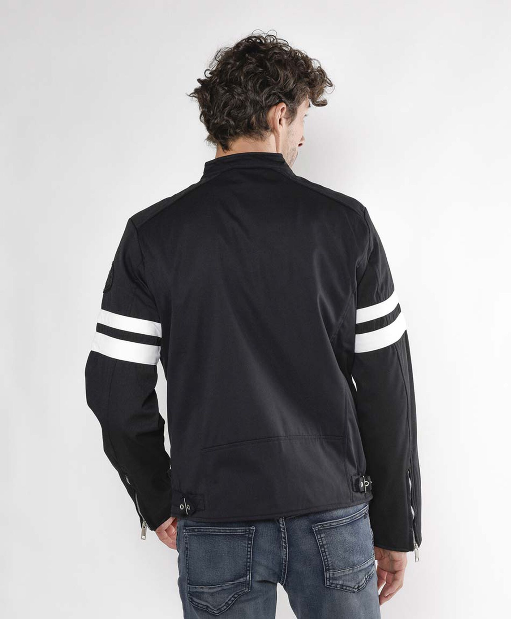 Chaqueta hombre cierres y franjas Chaqueta hombre cierres y franjas