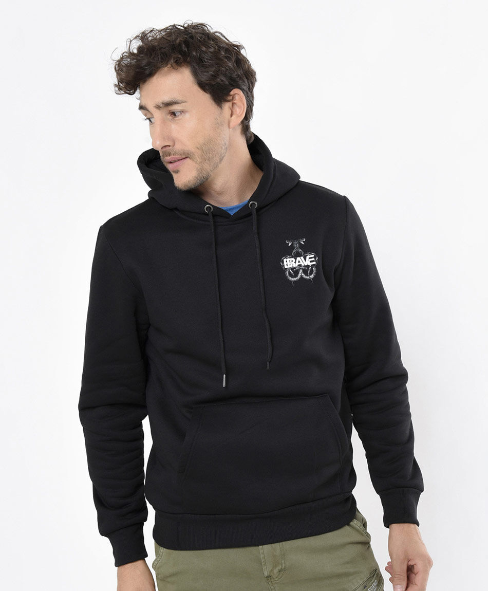 Poler&oacute;n hombre doble estampado