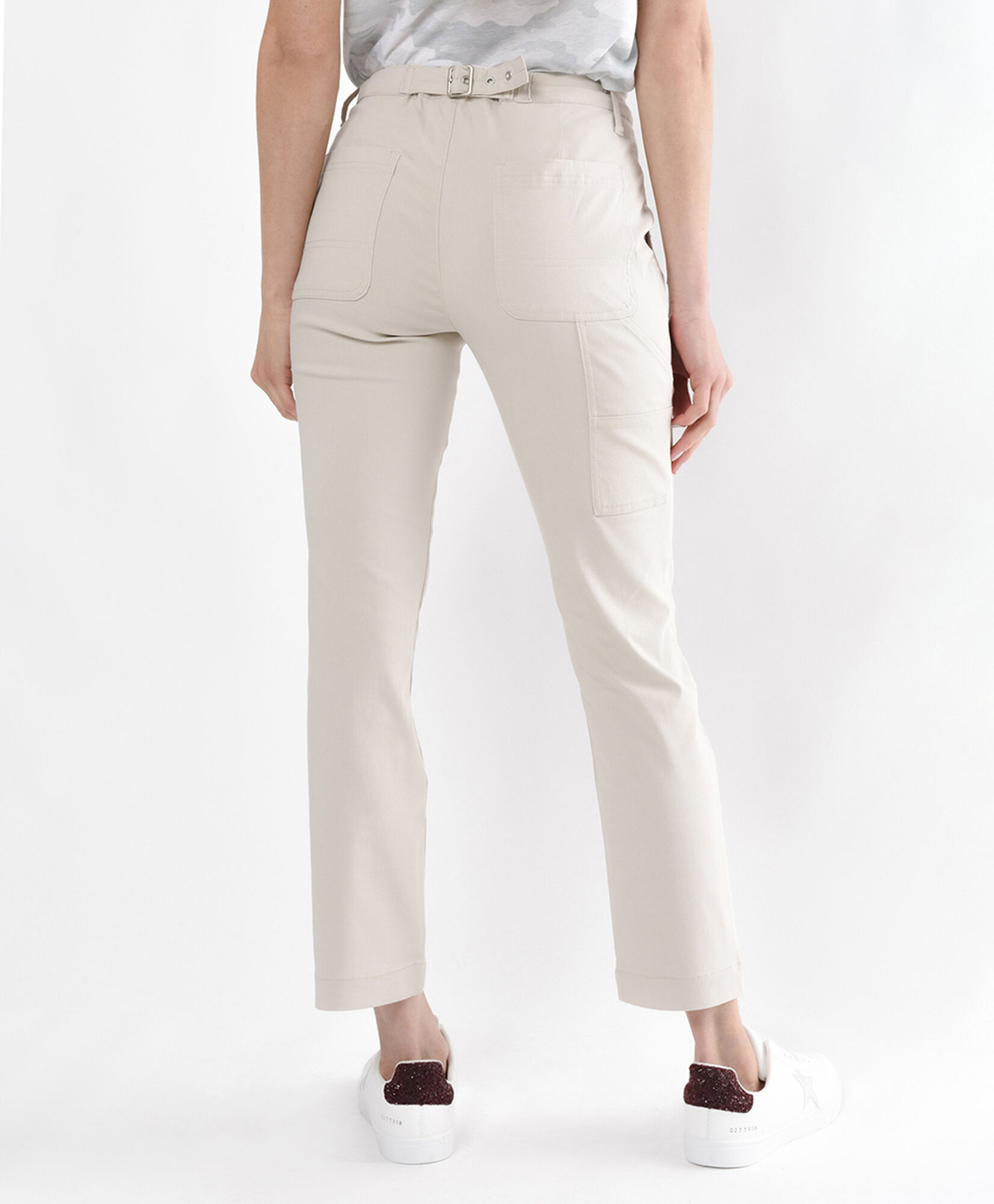 Pantalón mujer cintura ajustable slim fit Pantalón mujer cintura ajustable slim fit