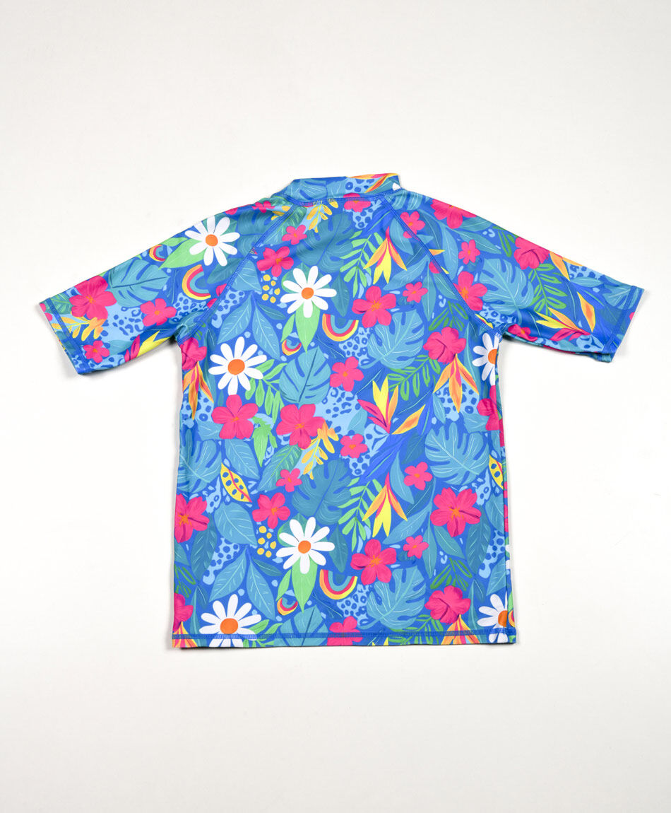 Polera para agua ni&ntilde;a tropical