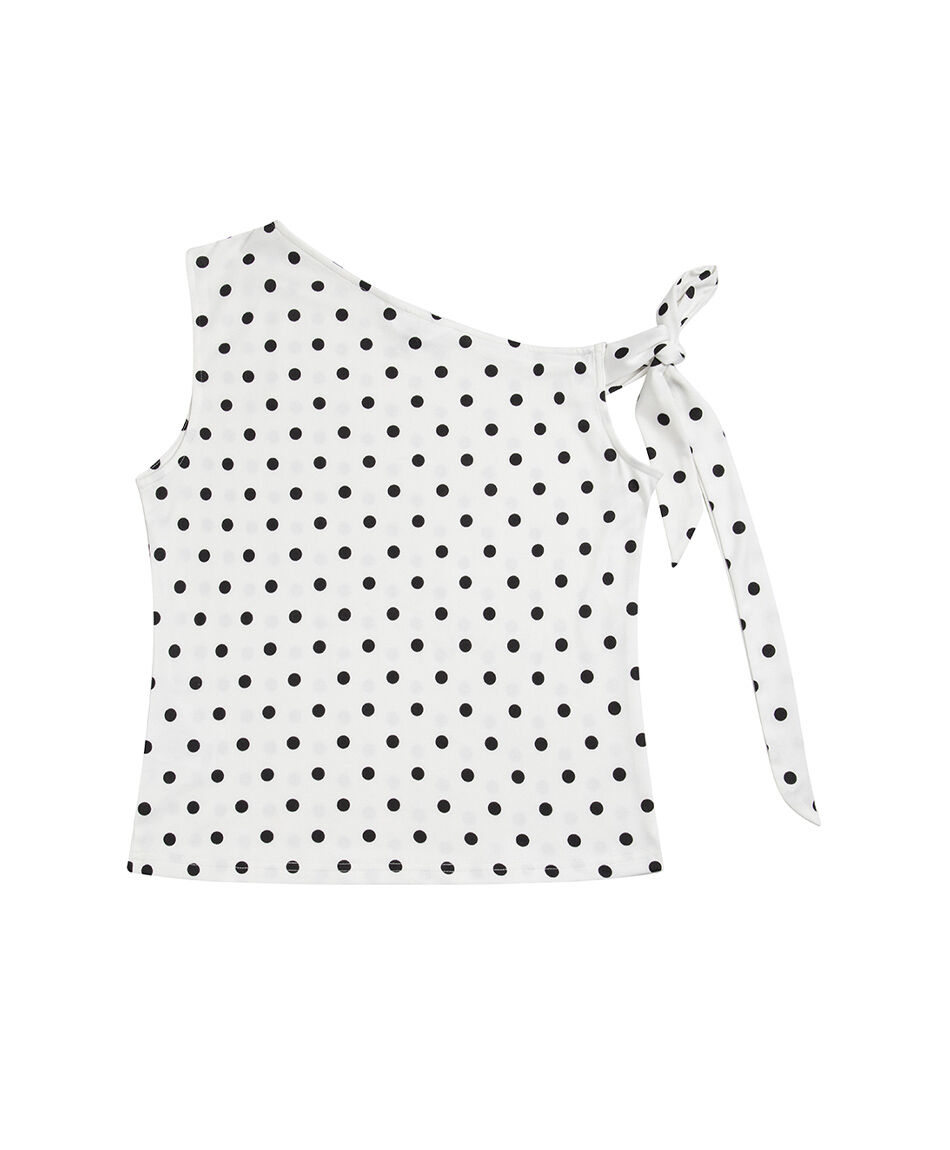 Polera mujer top puntos
