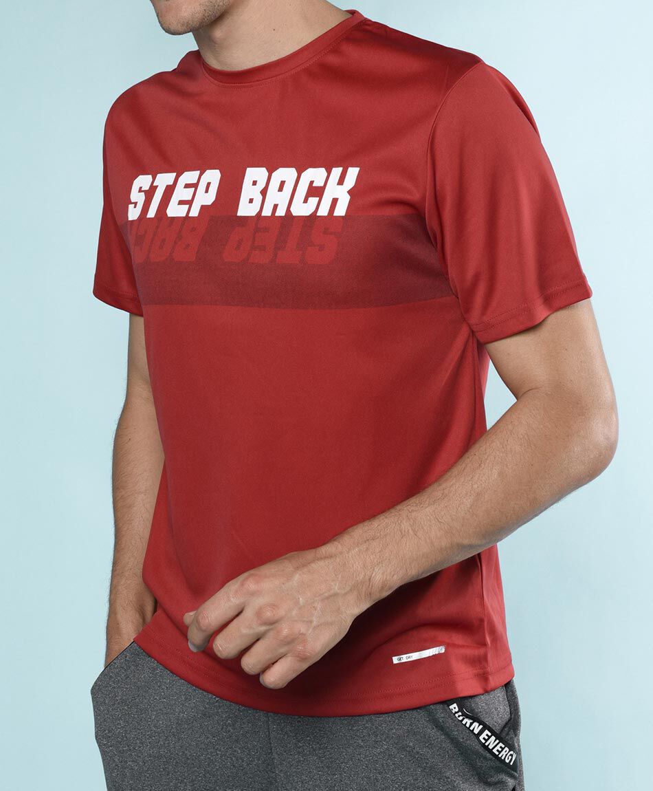 Polera deportiva manga corta cuello redondo