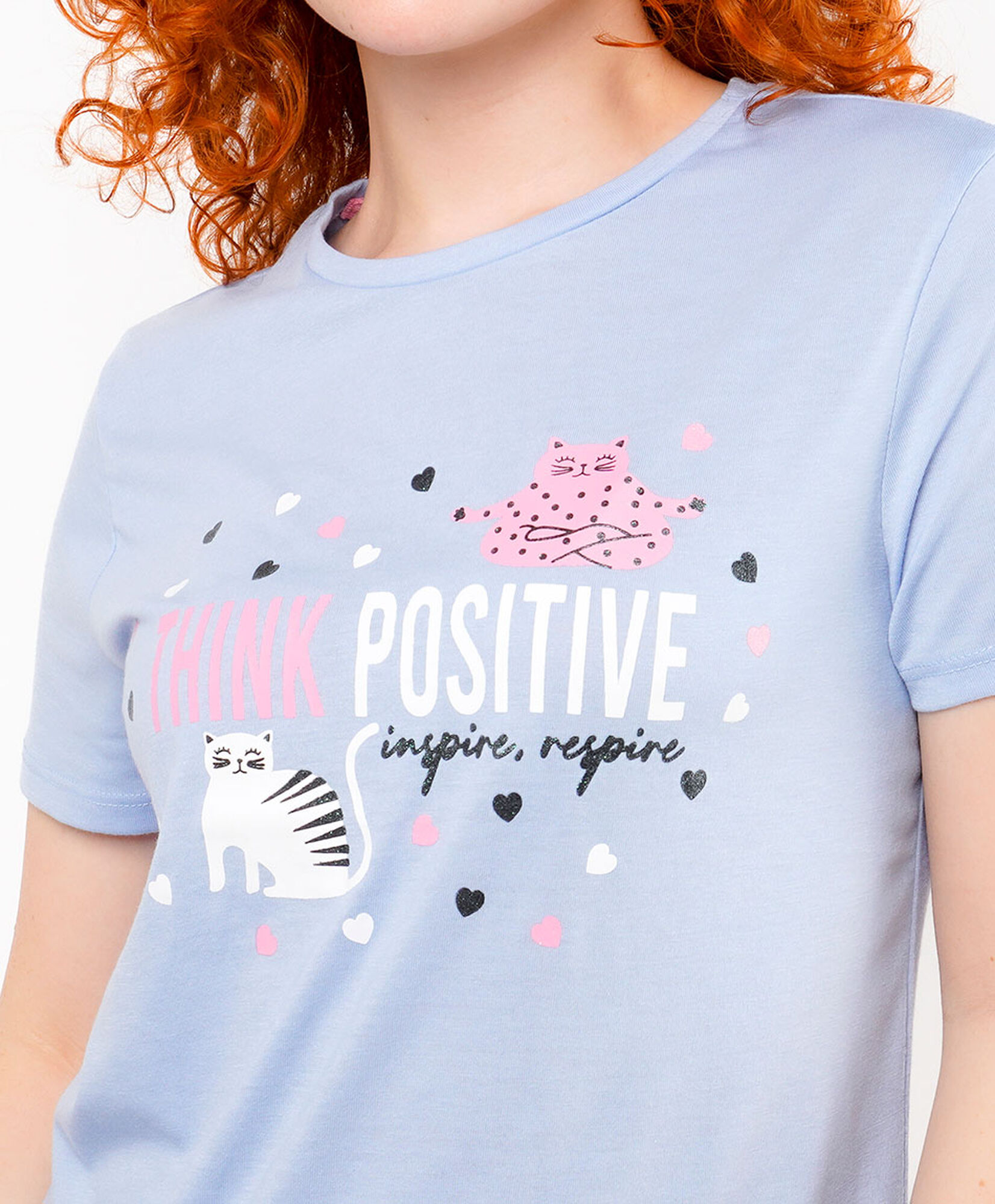 Pijama mujer short think positive Pijama mujer short think positive