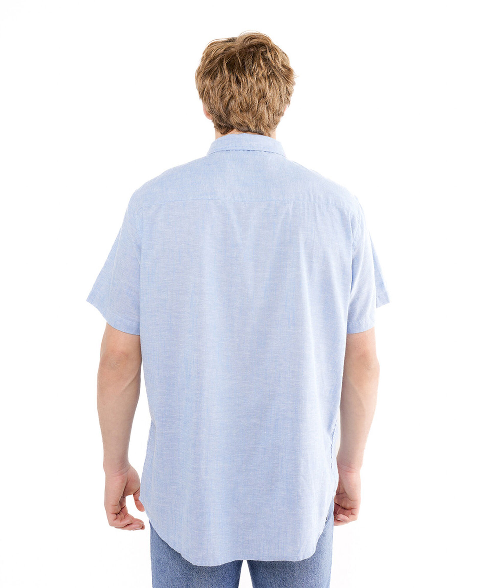 Camisa hombre lisa manga corta Camisa hombre lisa manga corta
