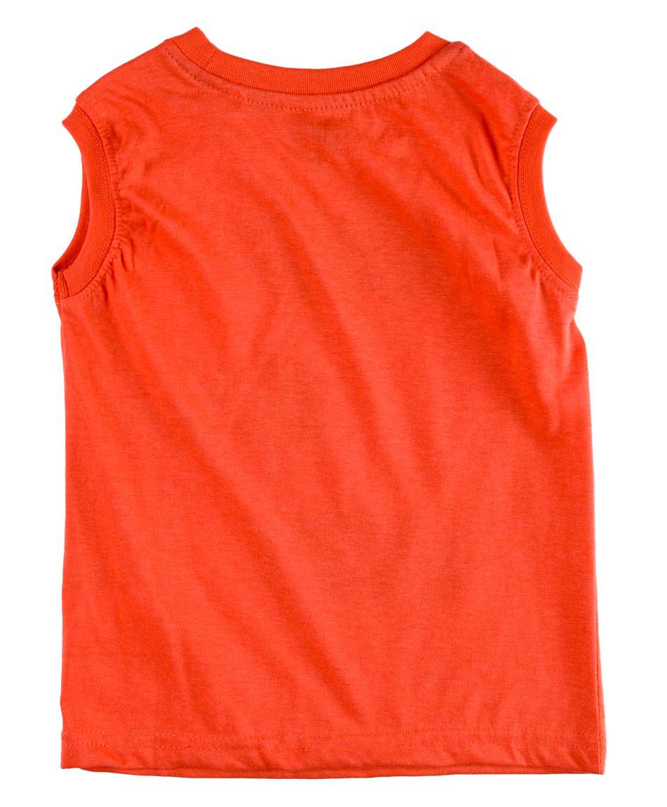 Polera sin mangas cuello redondo