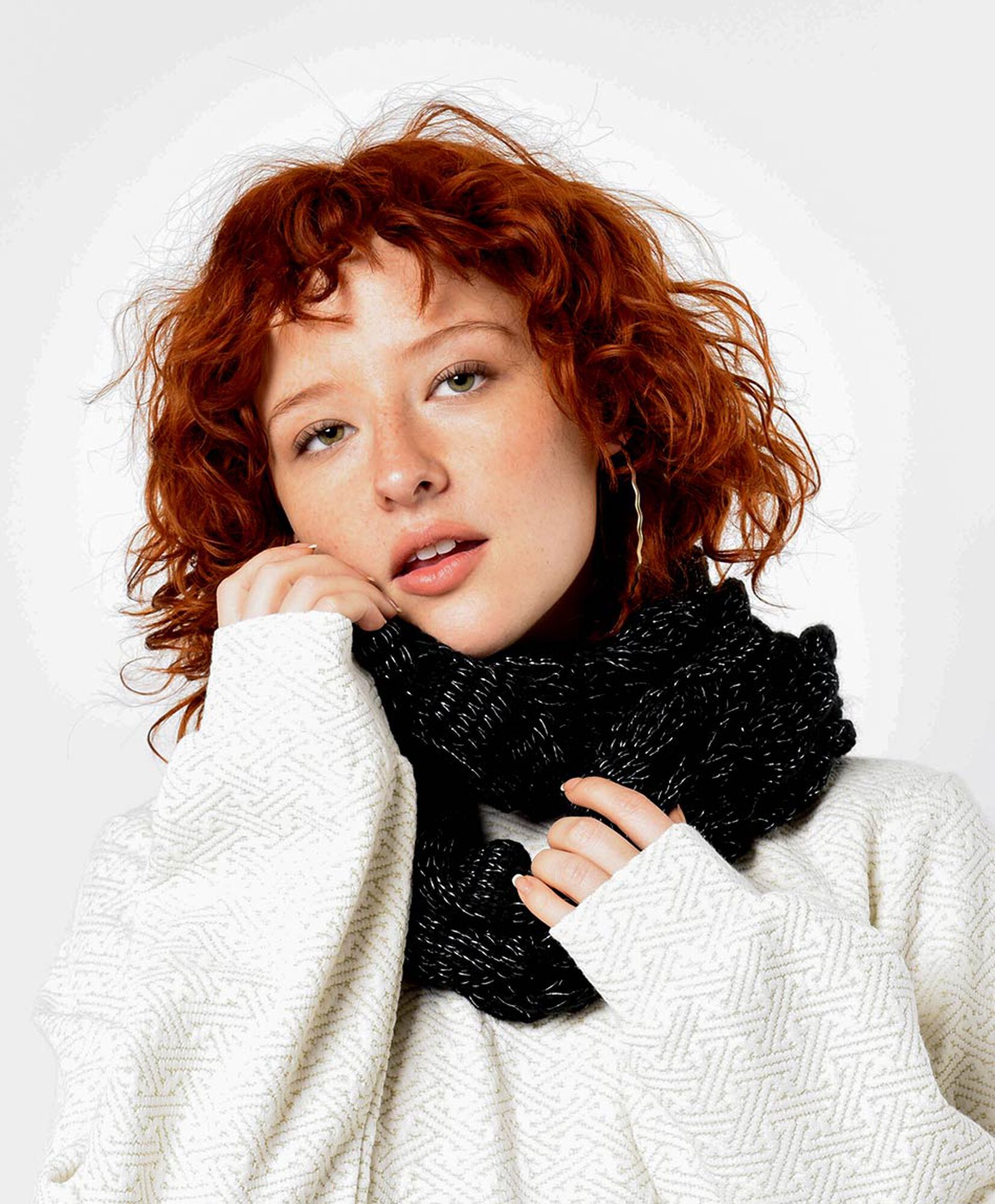 Bufanda mujer brillos estilo cuello Bufanda mujer brillos estilo cuello