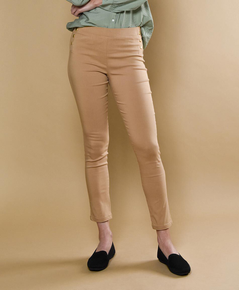 Pantal&oacute;n tiro alto skinny fit