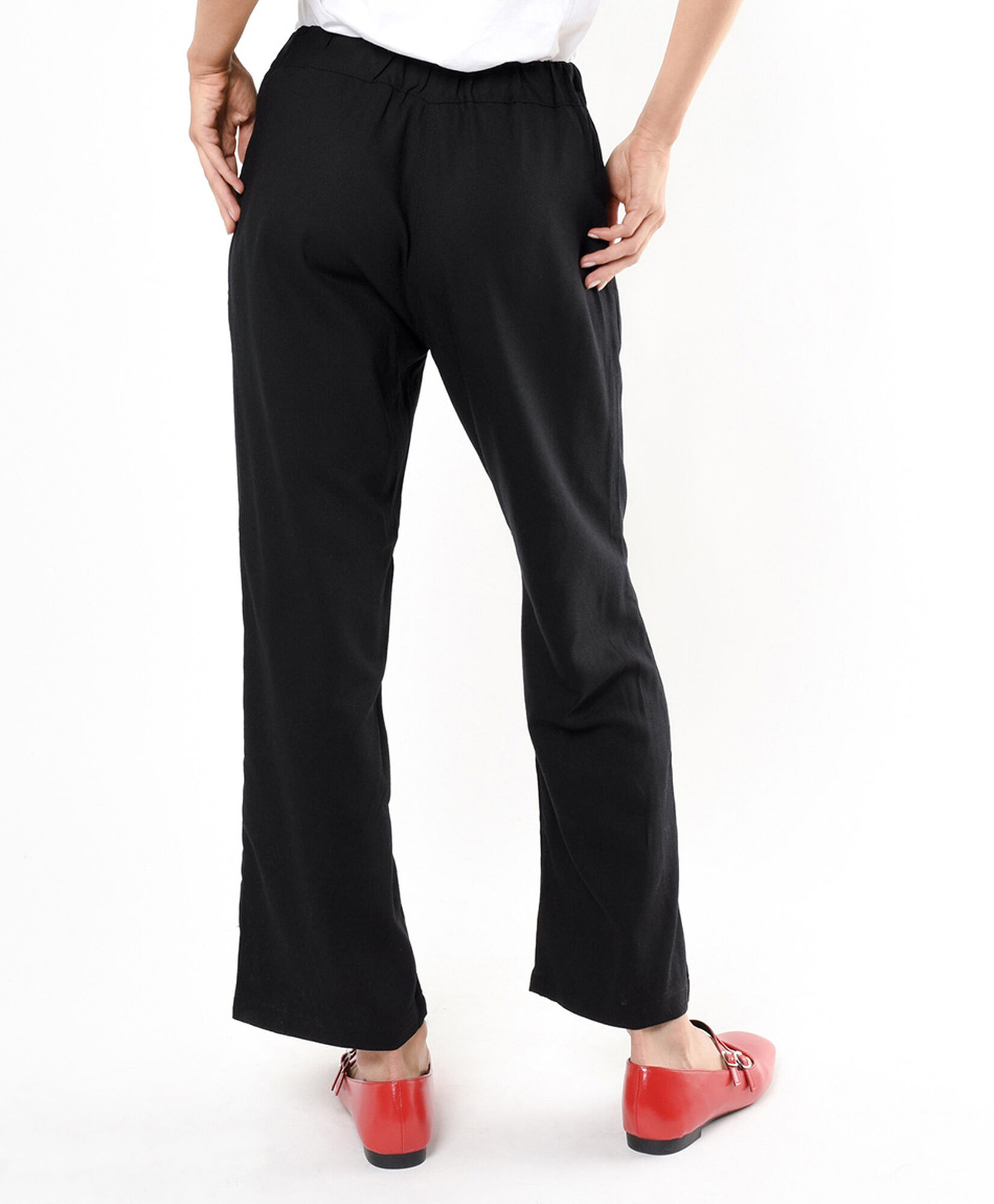 Pantalón mujer recto lino Pantalón mujer recto lino