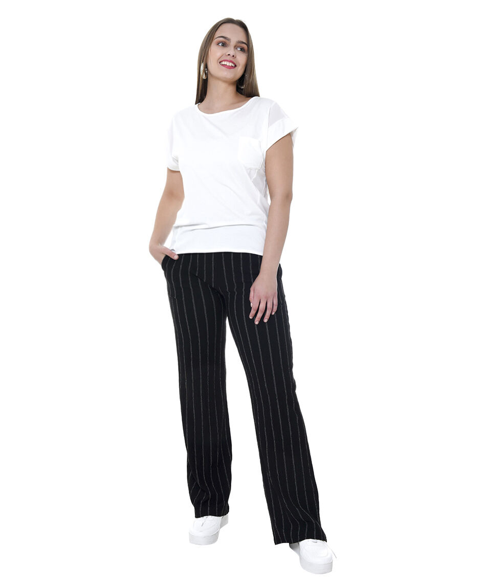 Pantalon jacquard