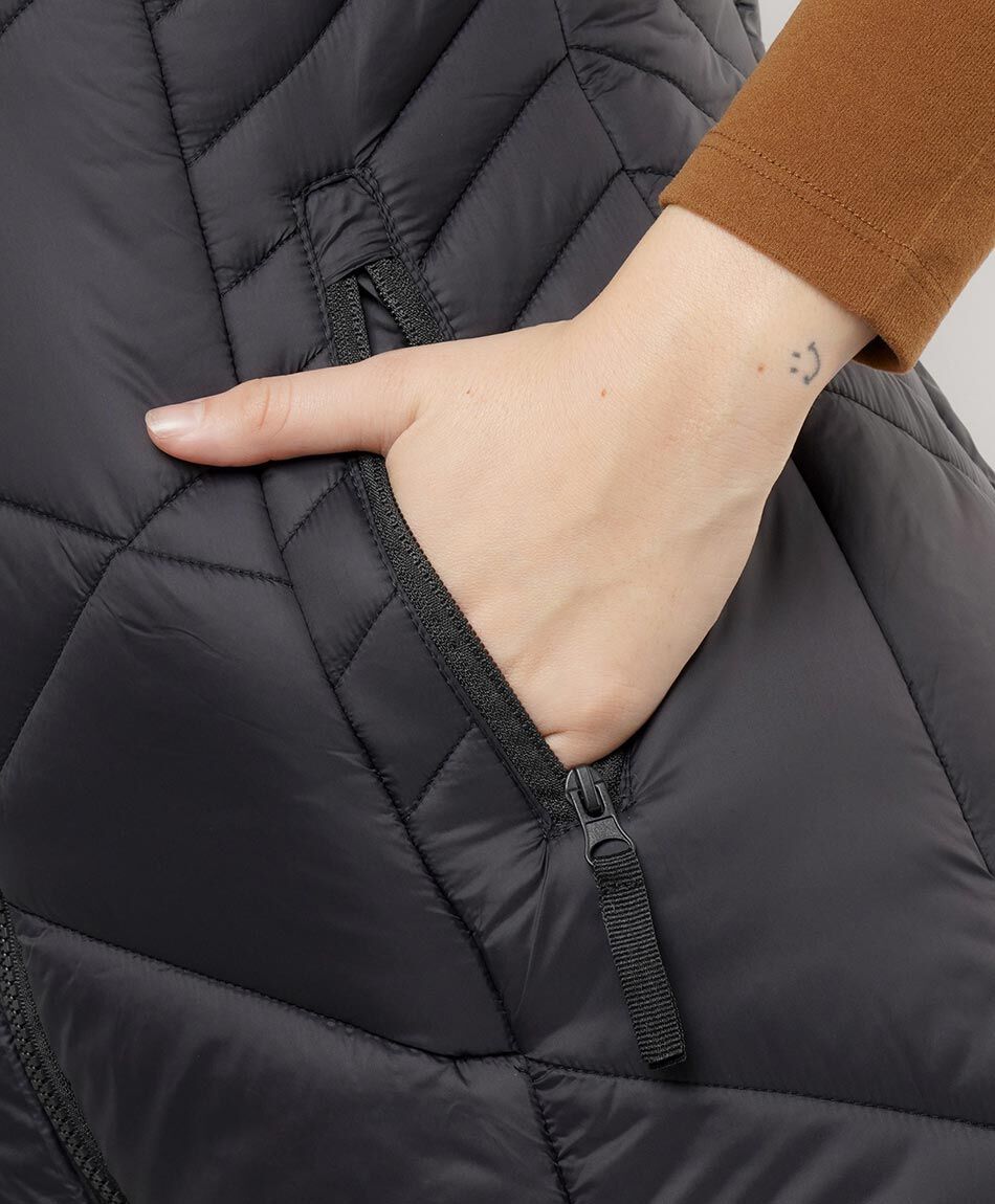 Parka mujer larga sin mangas