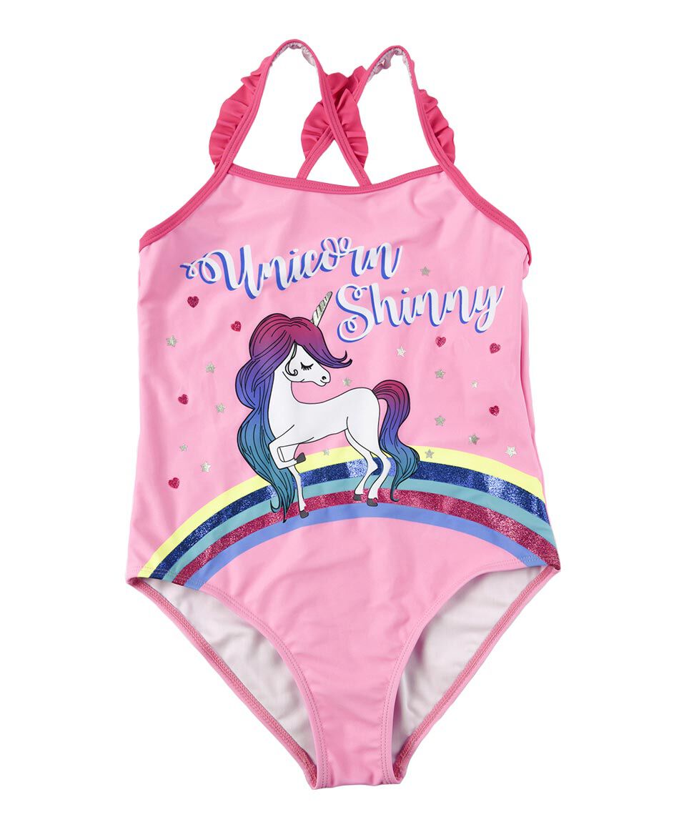 Traje de ba&ntilde;o unicornio 1 pieza