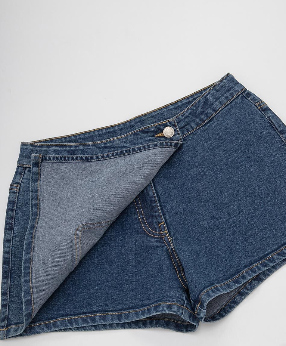 Short ni&ntilde;a falda denim