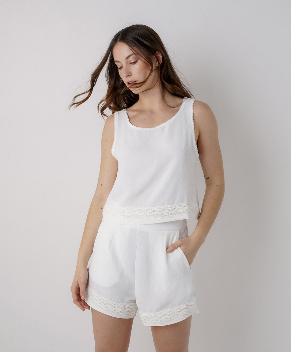 Short mujer encajes