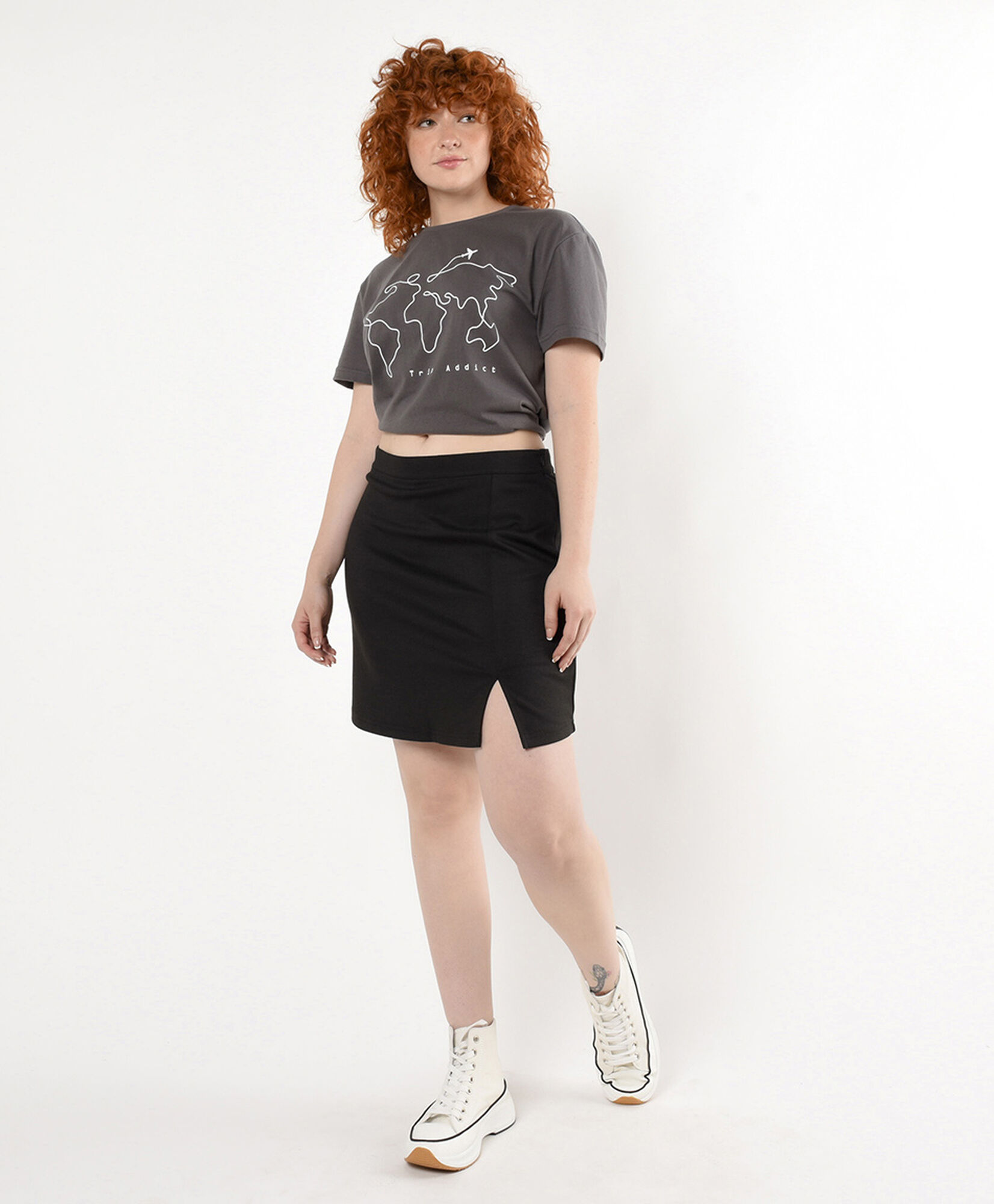 Mini falda mujer apertura short Mini falda mujer apertura short