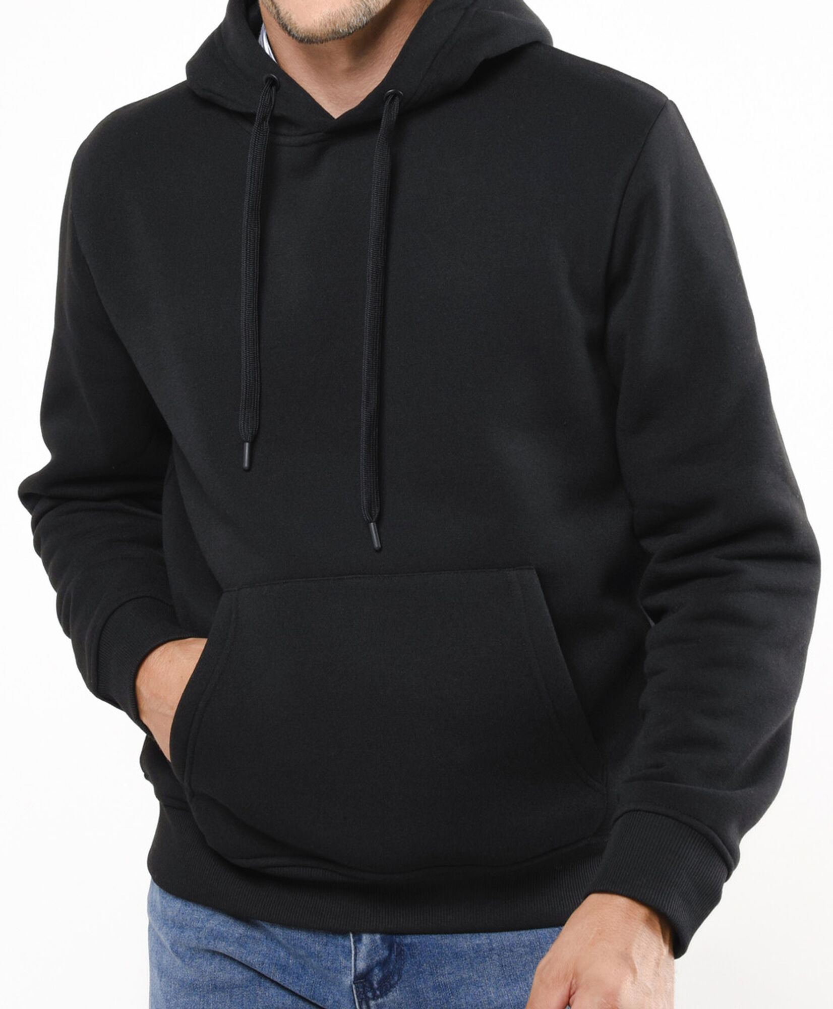 Polerón hombre liso capucha Polerón hombre liso capucha