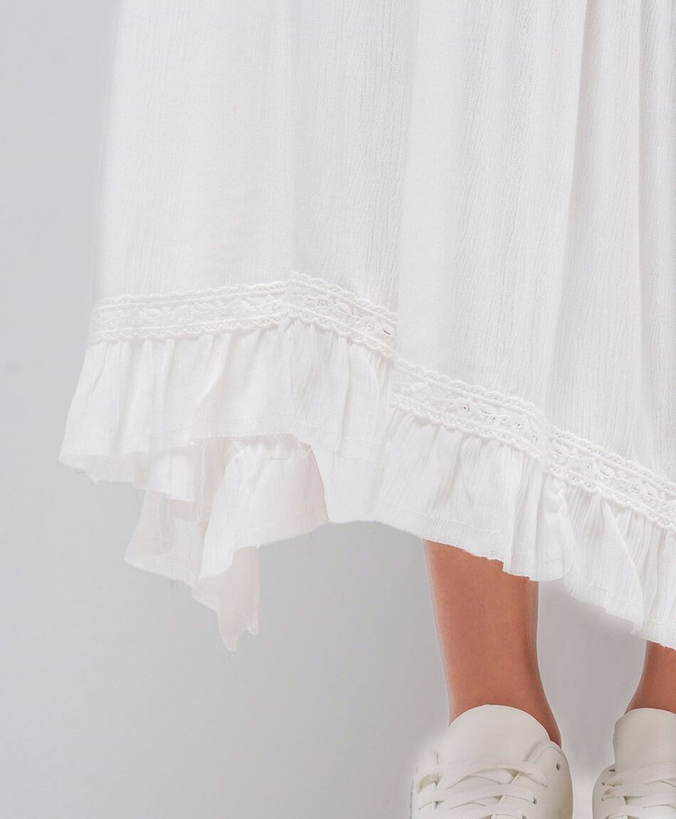 Falda mujer larga textura