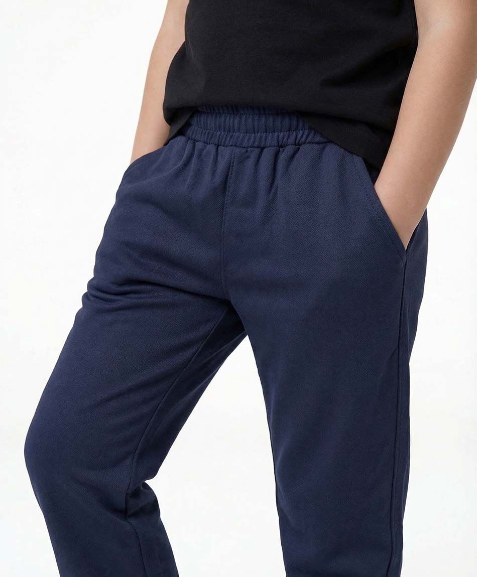 Pantal&oacute;n escolar elasticado navy ni&ntilde;a