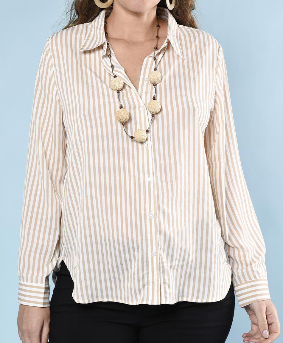 Blusa camisero manga larga